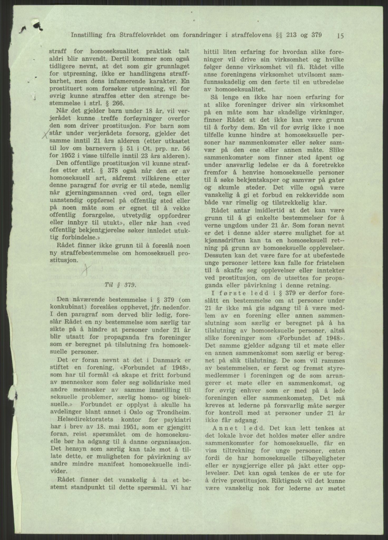 Det Norske Forbundet av 1948/Landsforeningen for Lesbisk og Homofil Frigjøring, AV/RA-PA-1216/D/Dc/L0001: §213, 1953-1989, p. 815