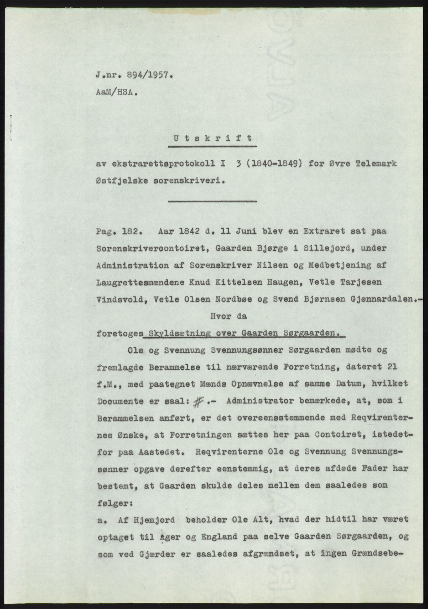 Statsarkivet i Kongsberg, SAKO/A-0001, 1957, p. 130
