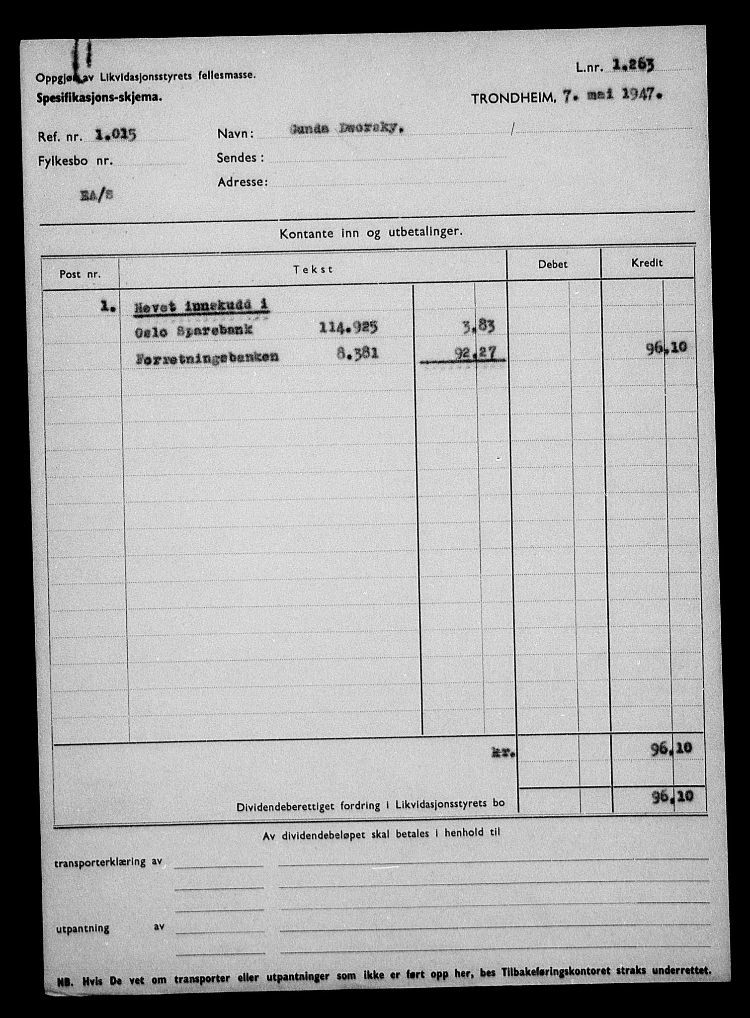 Justisdepartementet, Tilbakeføringskontoret for inndratte formuer, AV/RA-S-1564/H/Hc/Hca/L0894: --, 1945-1947, p. 481