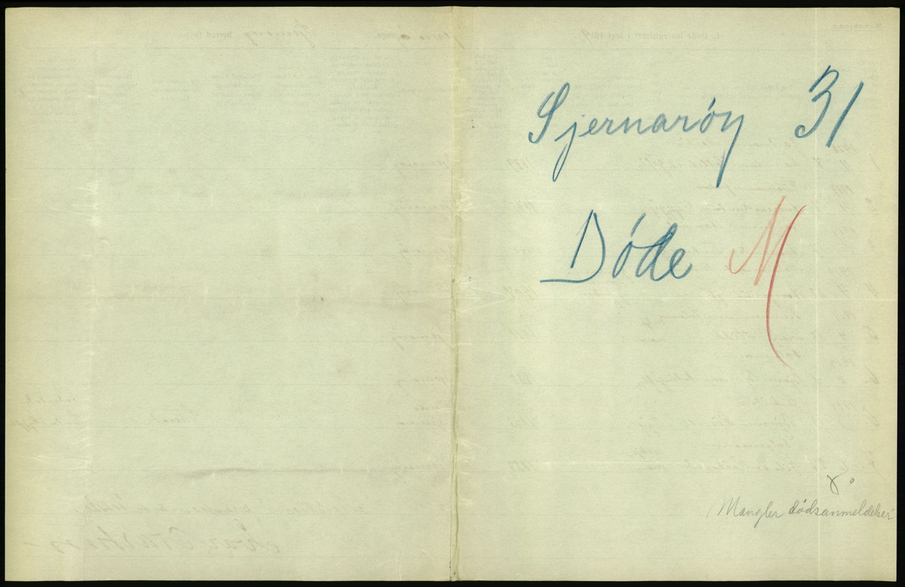 Statistisk sentralbyrå, Sosiodemografiske emner, Befolkning, RA/S-2228/D/Df/Dfb/Dfbi/L0030: Rogaland fylke: Døde. Bygder og byer., 1919, p. 109