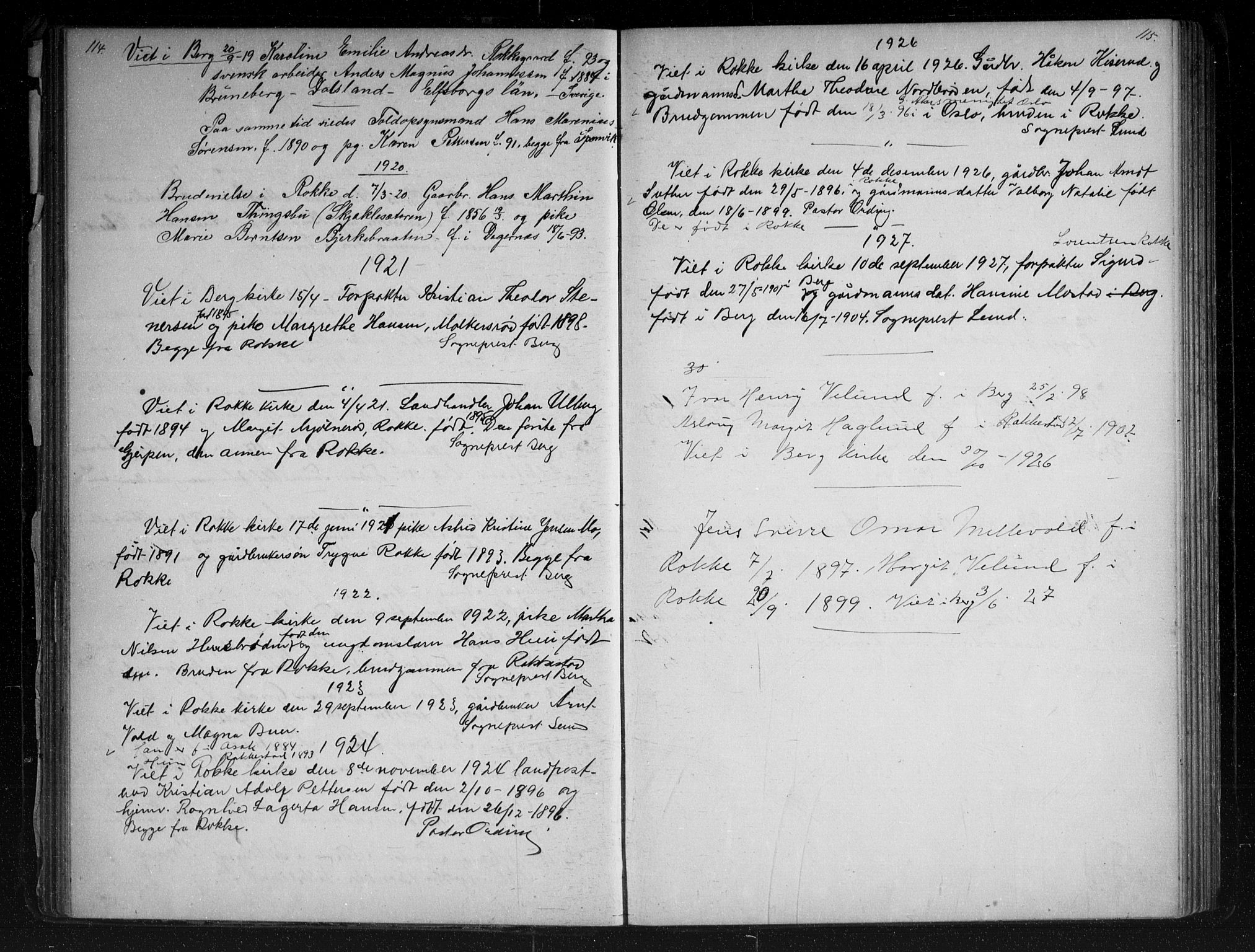 Berg prestekontor Kirkebøker, SAO/A-10902/G/Gc/L0003: Parish register (copy) no. III 3, 1887-1958, p. 114-115