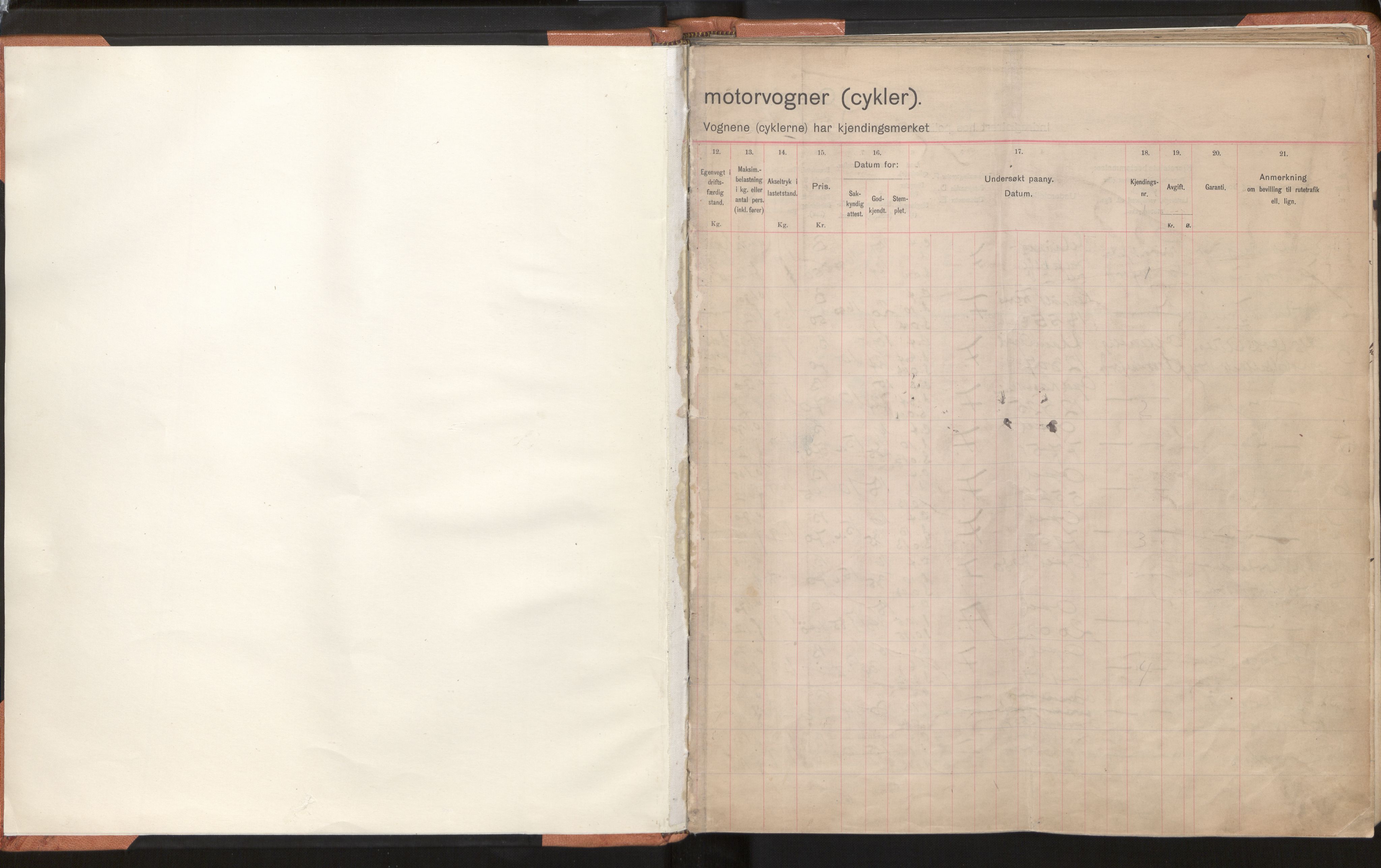 Statens vegvesen, Hordaland vegkontor, AV/SAB-A-5201/2/O/Oa/L0002: Bil og motorsykkel/moped - R1-29 og R690-845, 1915-1970, p. 1