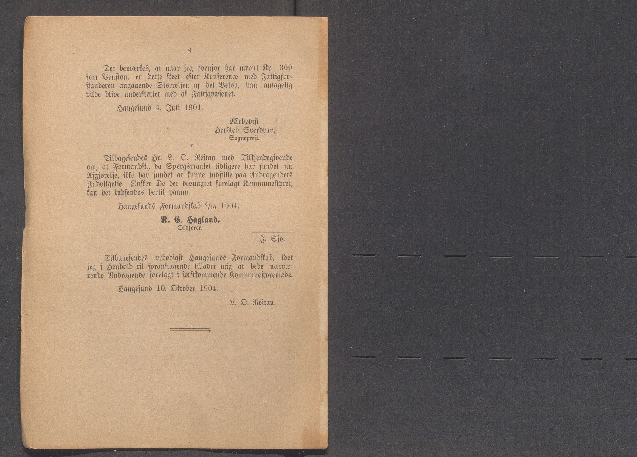 Haugesund kommune - Formannskapet og Bystyret, IKAR/A-740/A/Abb/L0001: Bystyreforhandlinger, 1889-1907, p. 533