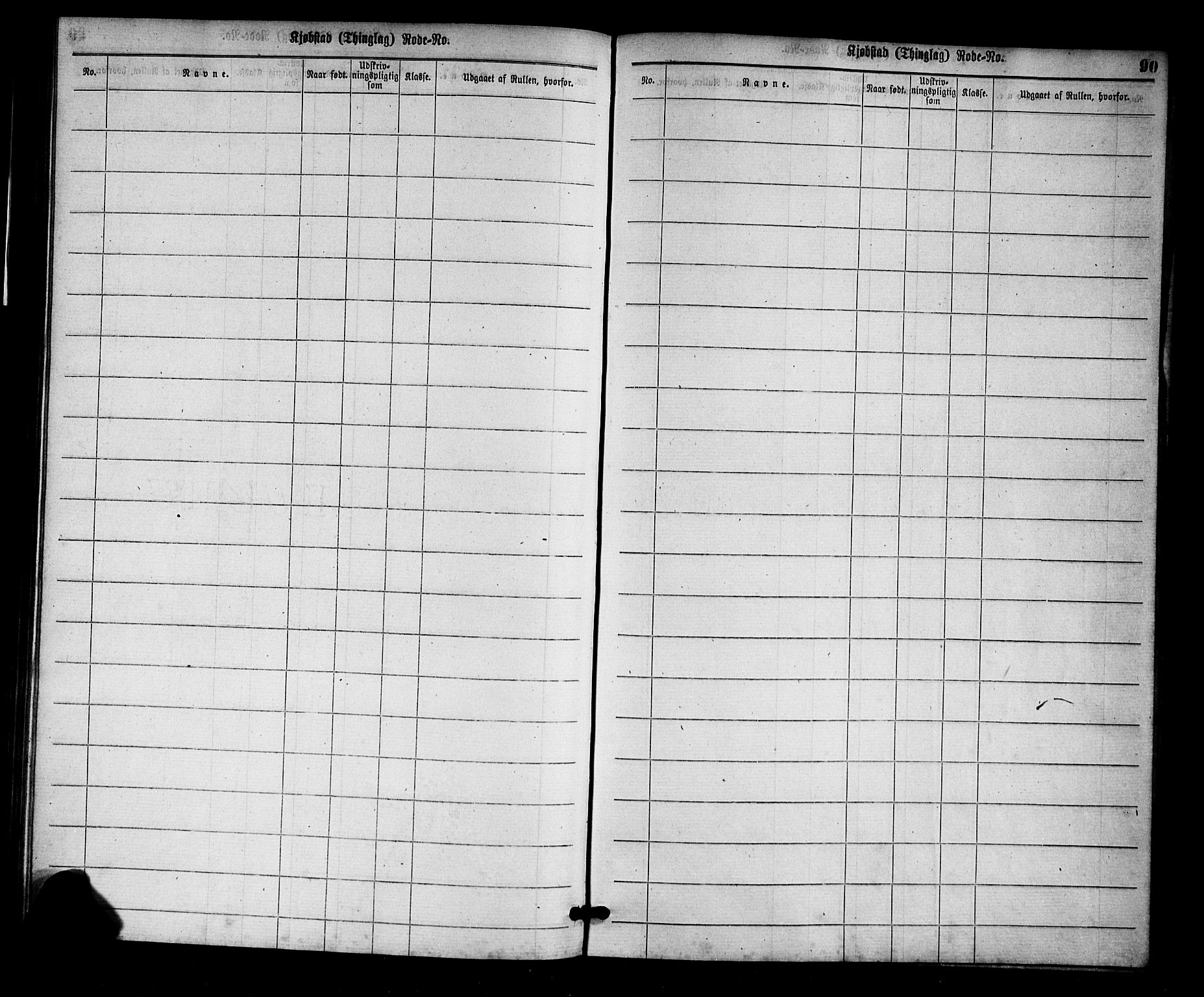 Egersund mønstringskrets, AV/SAK-2031-0019/F/Ff/L0001: Utskrivningsregisterrulle, nr som i hovedrulle, O-8, 1860-1900, p. 92