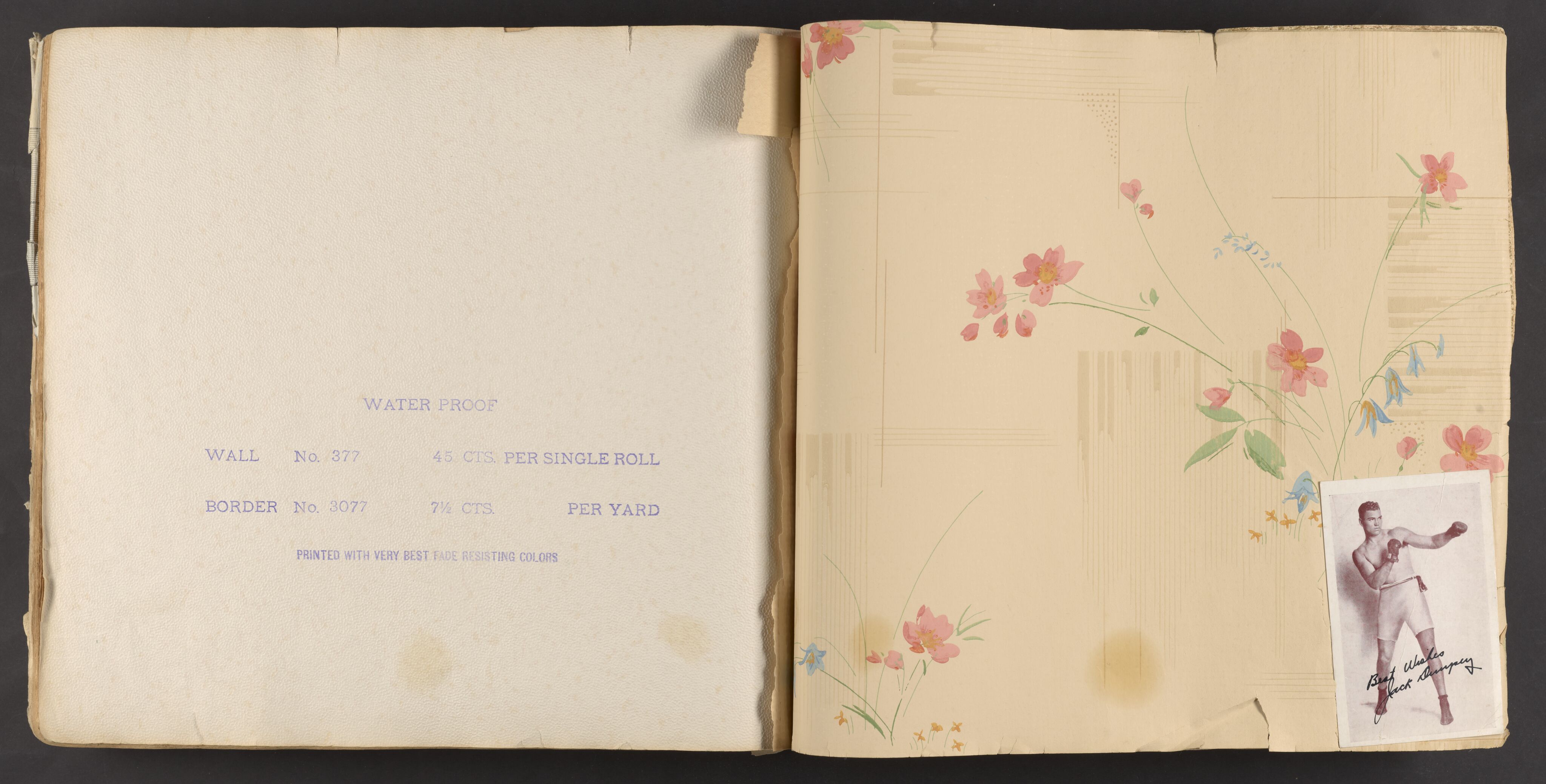  Kolstad, Johanne, AV/RA-PA-2118/U/Ua/L0001: Tapetboka (Scrap Book) med løse blader og avisutklipp, 1911-1939