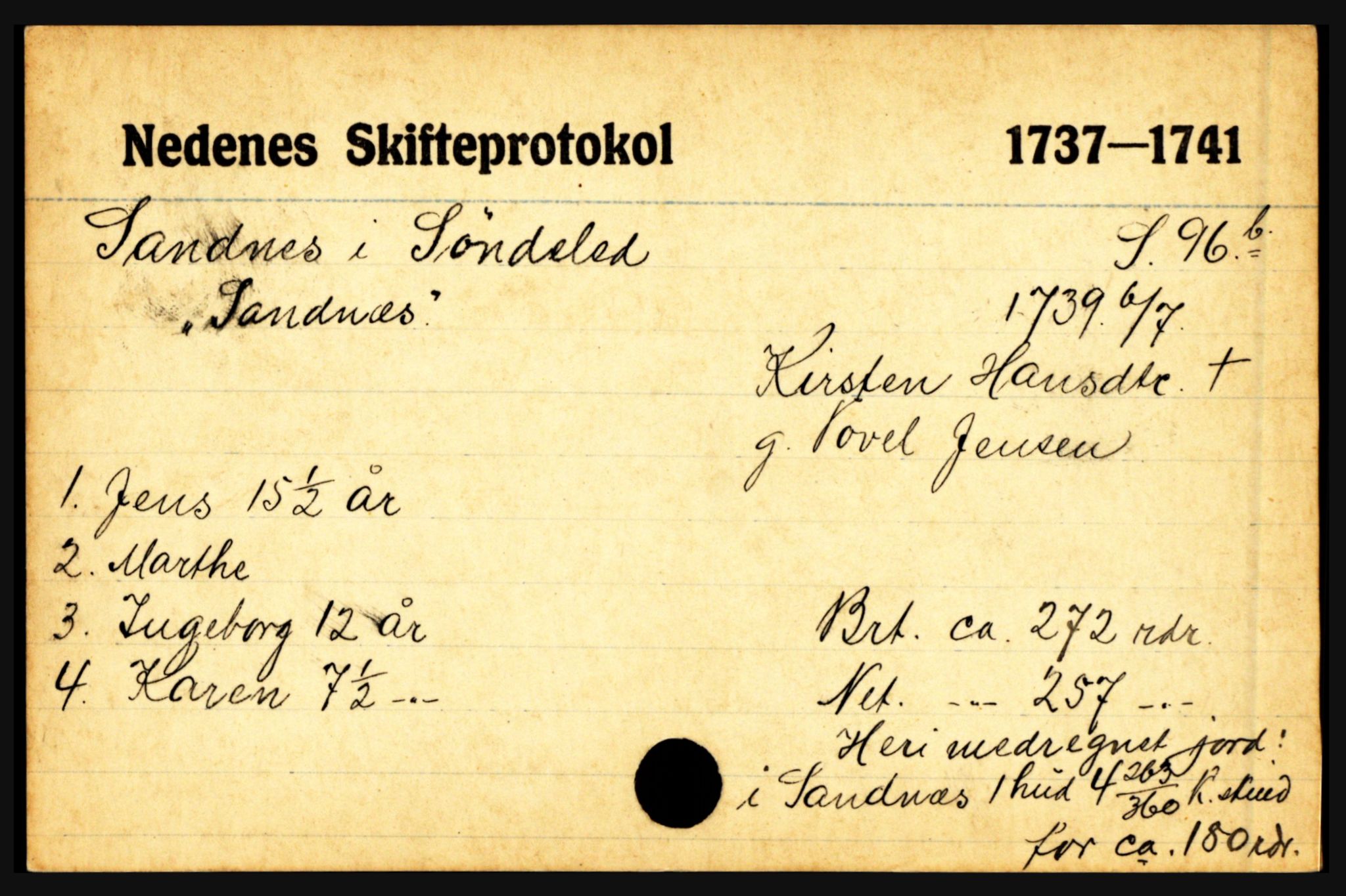 Nedenes sorenskriveri før 1824, AV/SAK-1221-0007/H, p. 25251