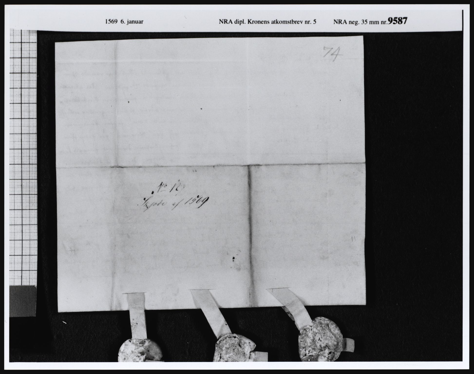 Riksarkivets diplomsamling, AV/RA-EA-5965/F07/F07i/L0001: Dokument nr. 1-7, 1536-1575, p. 14