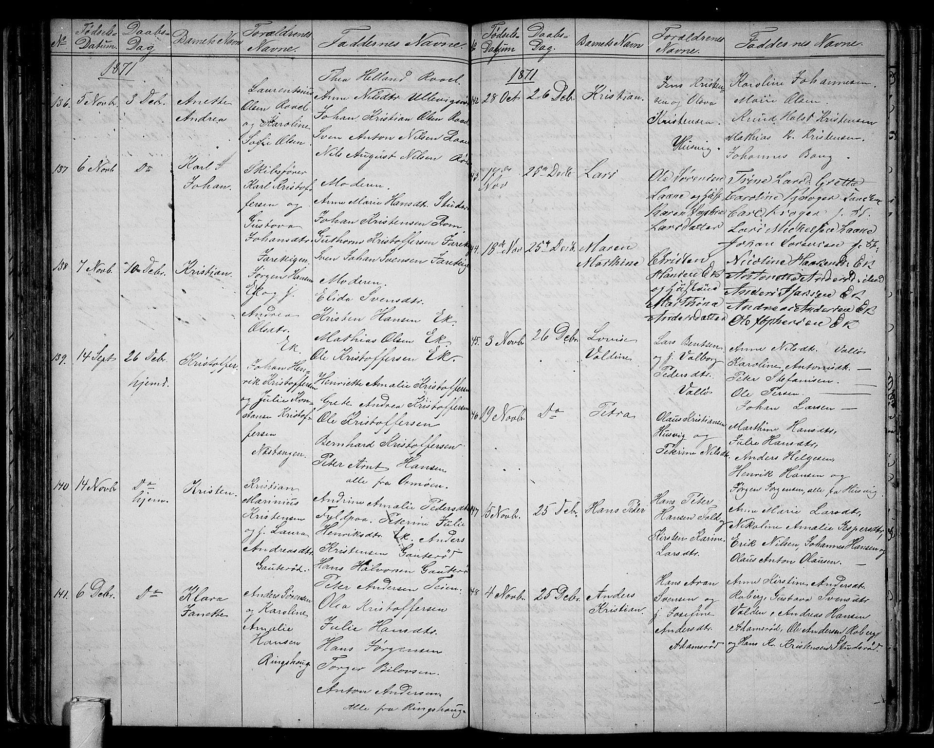 Sem kirkebøker, AV/SAKO-A-5/G/Ga/L0004: Parish register (copy) no. I 4, 1855-1877