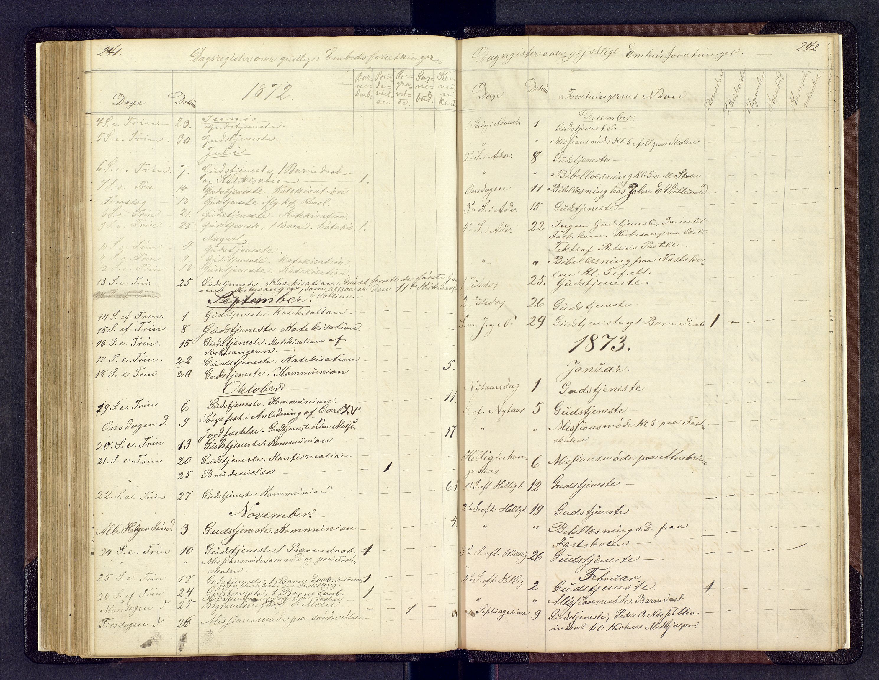 Sollia prestekontor, SAH/PREST-050/H/Ha/Hab/L0001: Parish register (copy) no. 1, 1862-1879, p. 241-242