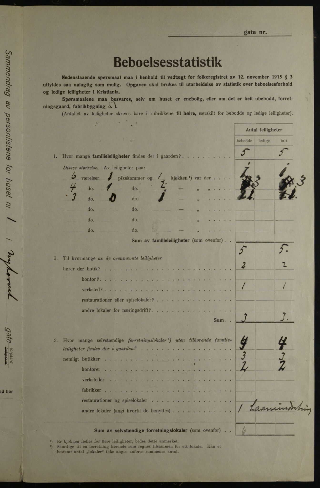 OBA, Municipal Census 1923 for Kristiania, 1923, p. 81309