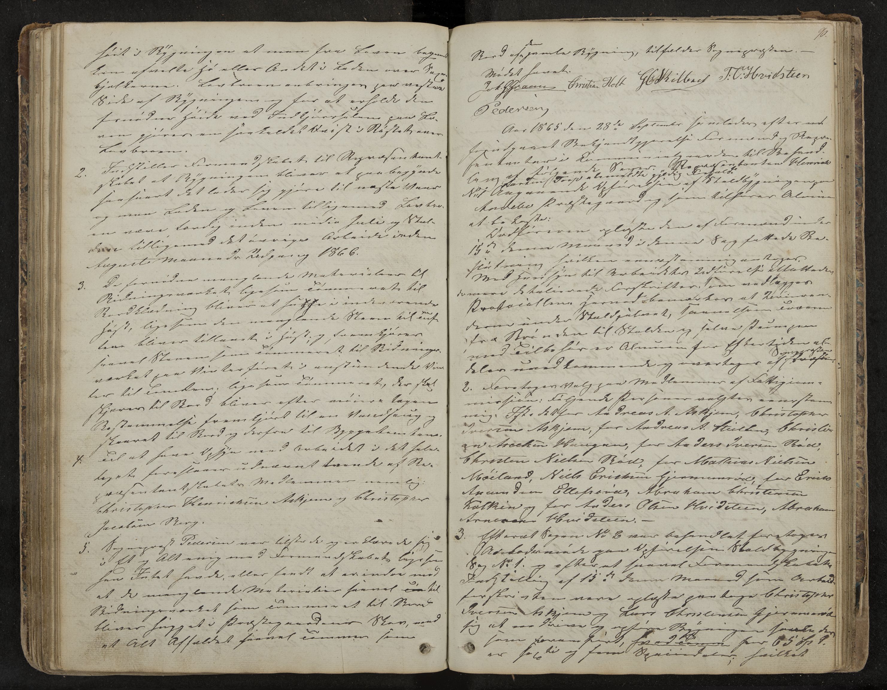 Andebu formannskap og sentraladministrasjon, IKAK/0719021-1/A/Aa/L0001: Møtebok med register, 1837-1869, p. 90