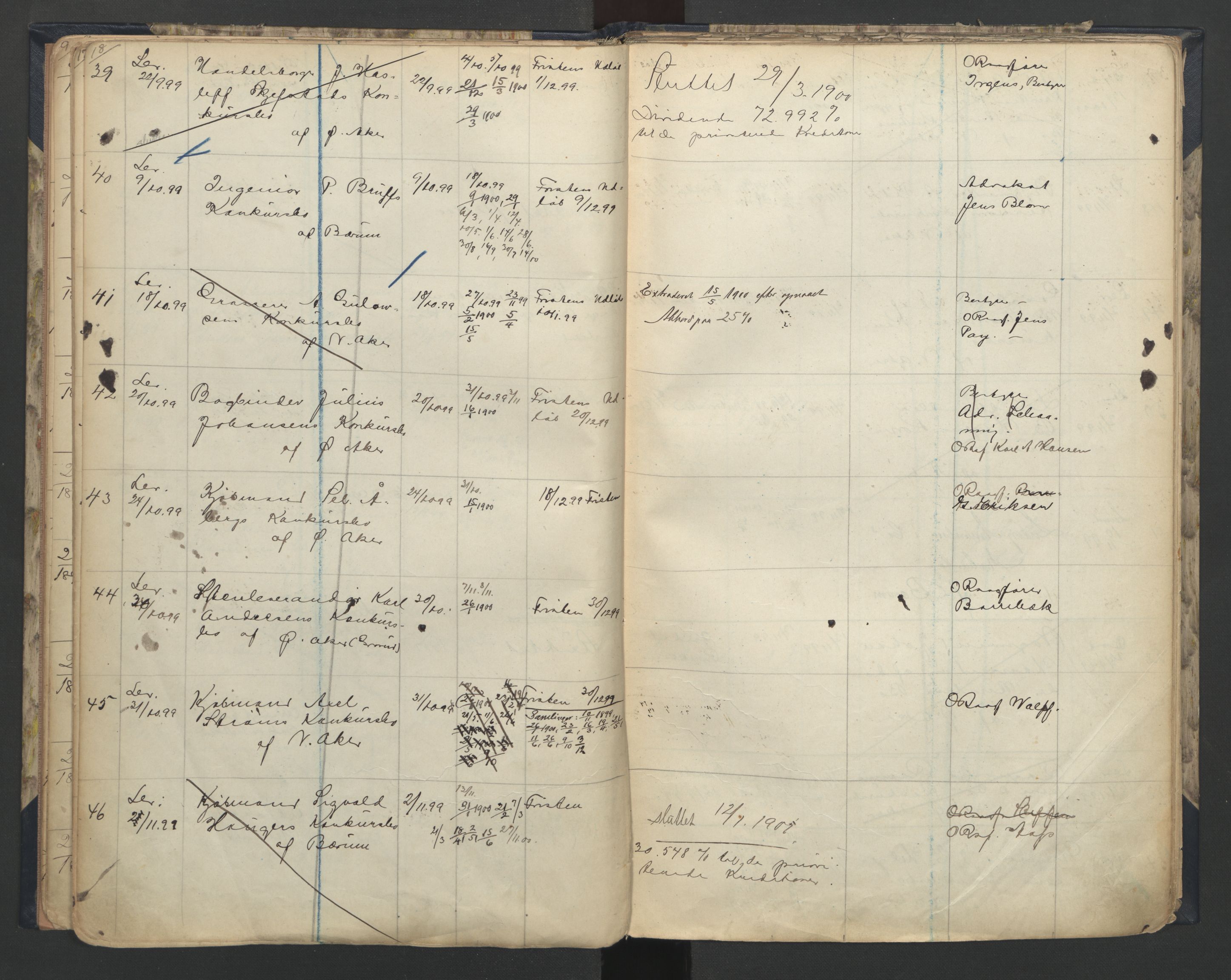 Aker kriminaldommer, skifte- og auksjonsforvalterembete, AV/SAO-A-10452/H/Ha/Hac/L0001: Skiftelister for dødsboer og fellesboer, 1890-1906, p. 18