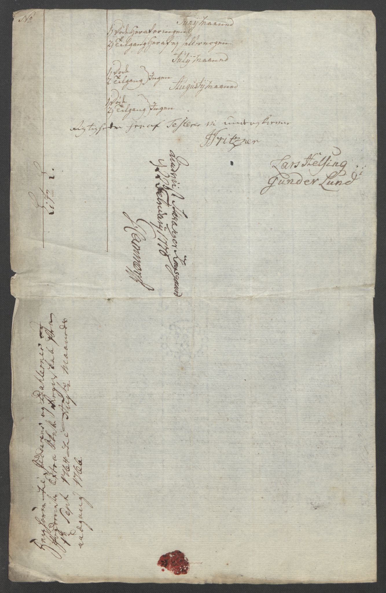 Rentekammeret inntil 1814, Reviderte regnskaper, Fogderegnskap, AV/RA-EA-4092/R46/L2836: Ekstraskatten Jæren og Dalane, 1764-1766, p. 429