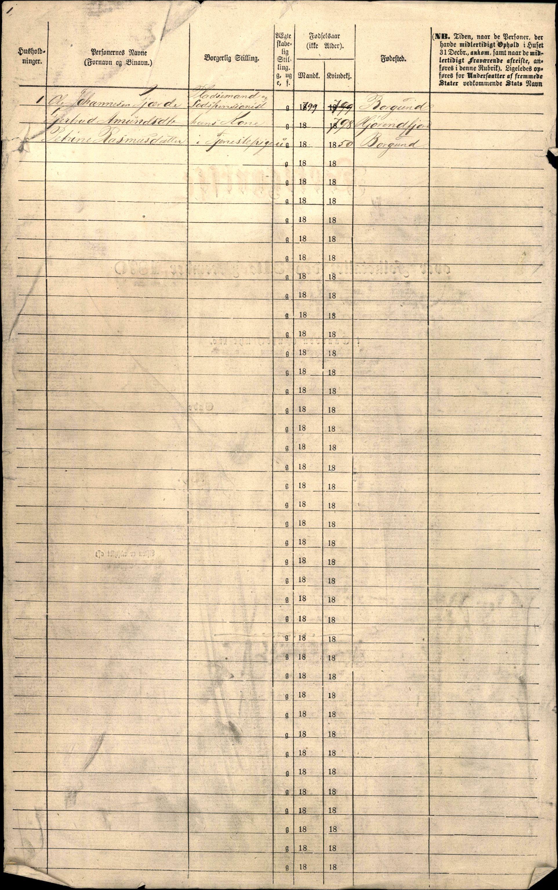 RA, 1870 census for 1501 Ålesund, 1870, p. 3