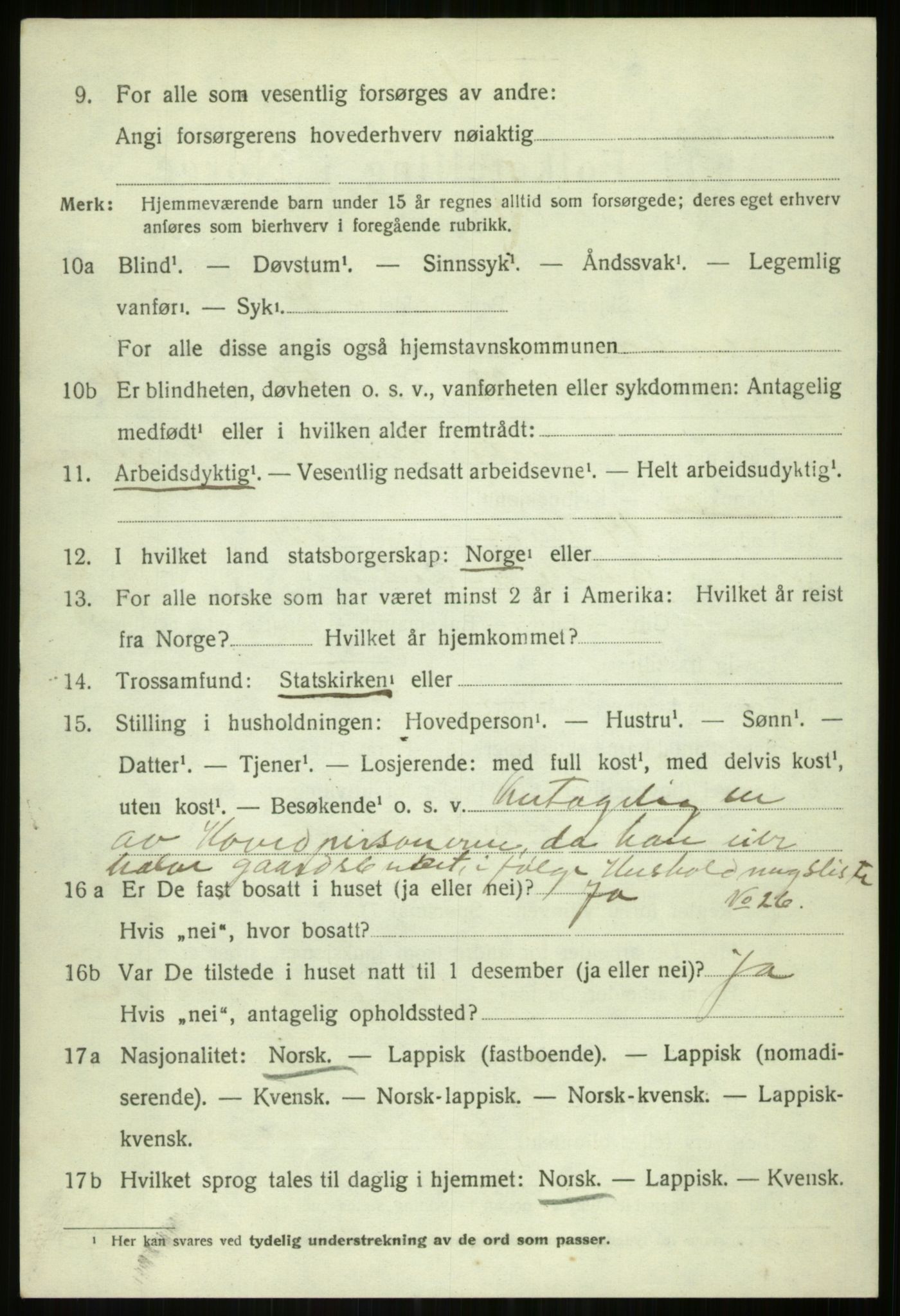 SATØ, 1920 census for Tromsøysund, 1920, p. 7535