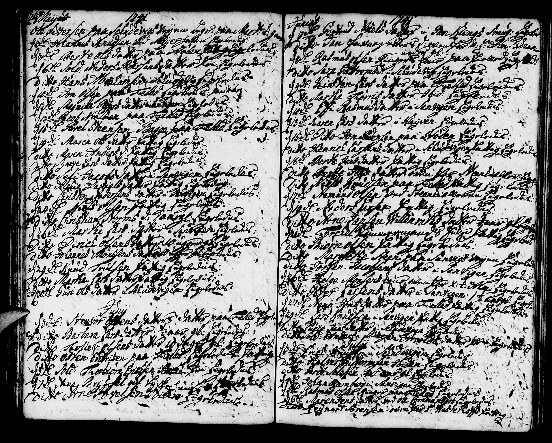 Korskirken sokneprestembete, AV/SAB-A-76101/H/Haa/L0011: Parish register (official) no. A 11, 1731-1785, p. 29