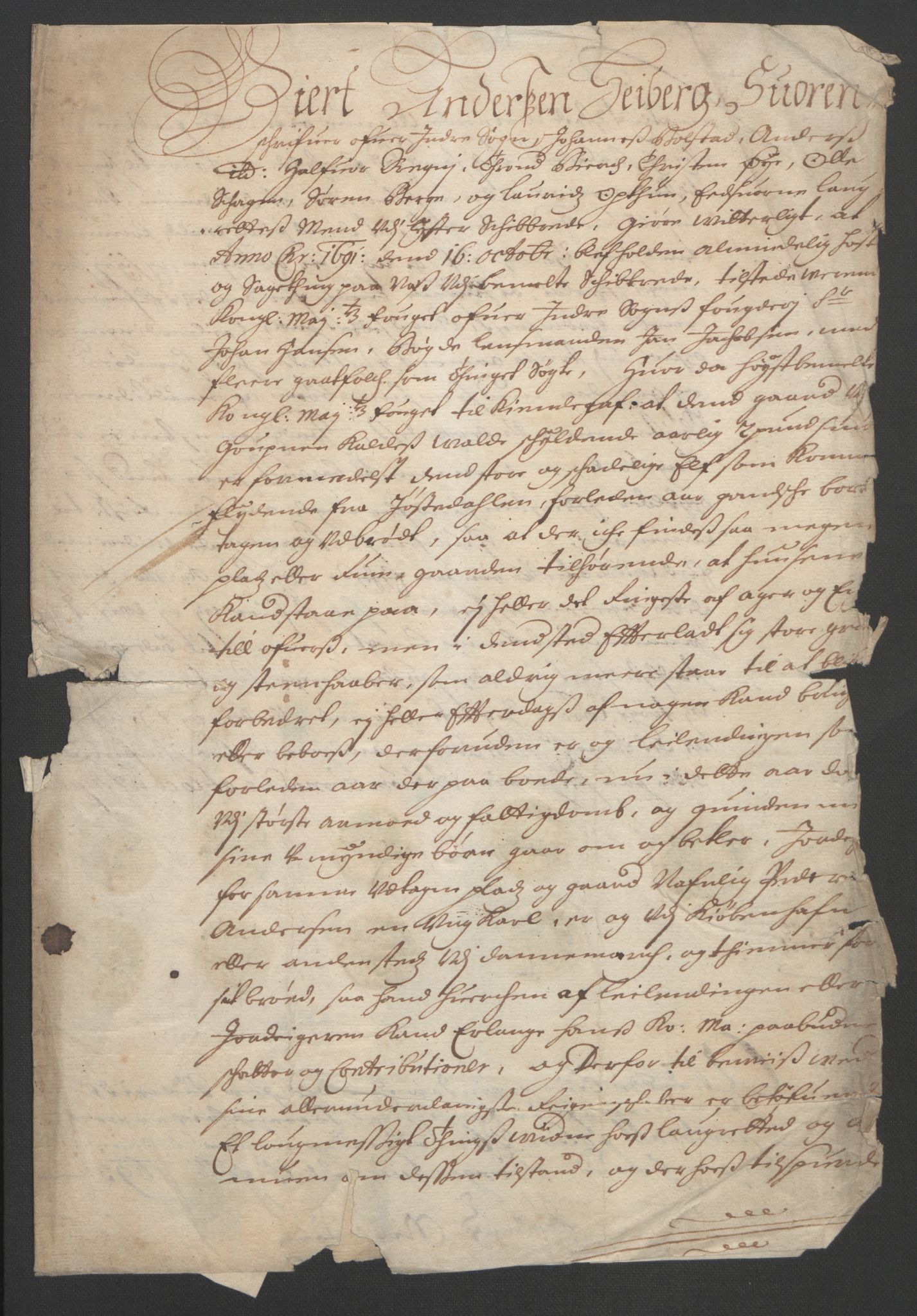 Rentekammeret inntil 1814, Reviderte regnskaper, Fogderegnskap, AV/RA-EA-4092/R52/L3306: Fogderegnskap Sogn, 1691-1692, p. 243