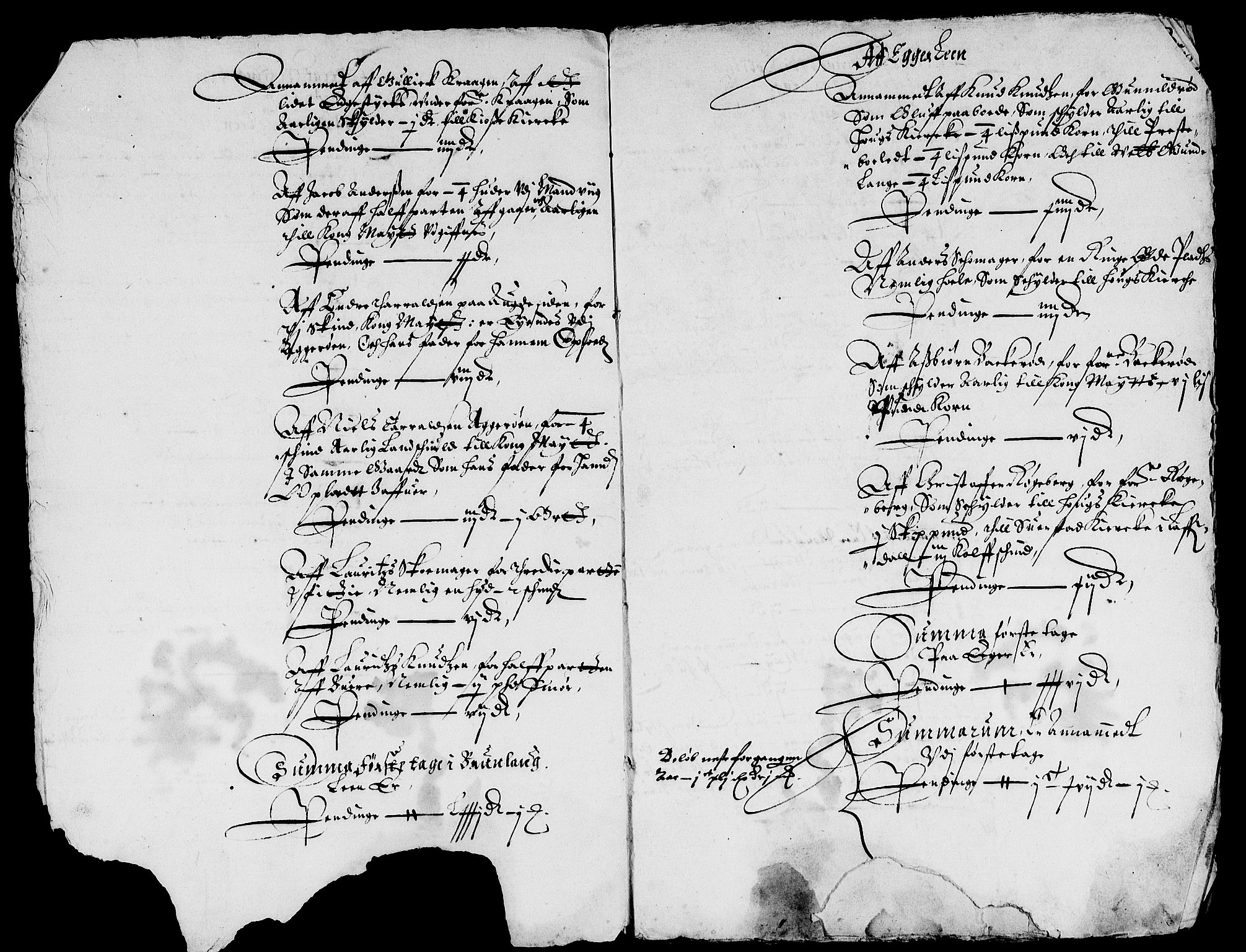 Rentekammeret inntil 1814, Reviderte regnskaper, Lensregnskaper, AV/RA-EA-5023/R/Rb/Rbl/L0003: Brunla len med Eiker len 1626-37, 1628-1631