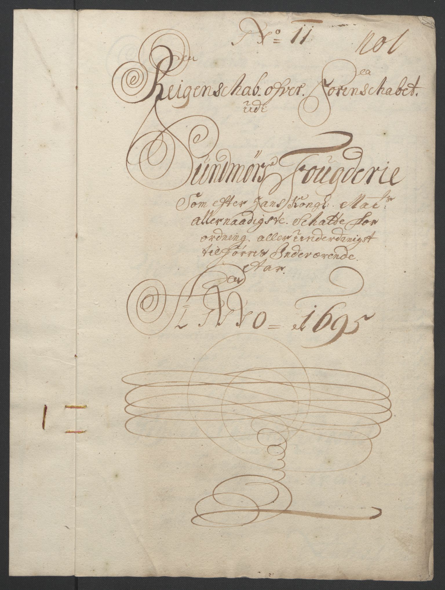Rentekammeret inntil 1814, Reviderte regnskaper, Fogderegnskap, RA/EA-4092/R54/L3555: Fogderegnskap Sunnmøre, 1694-1695, p. 329