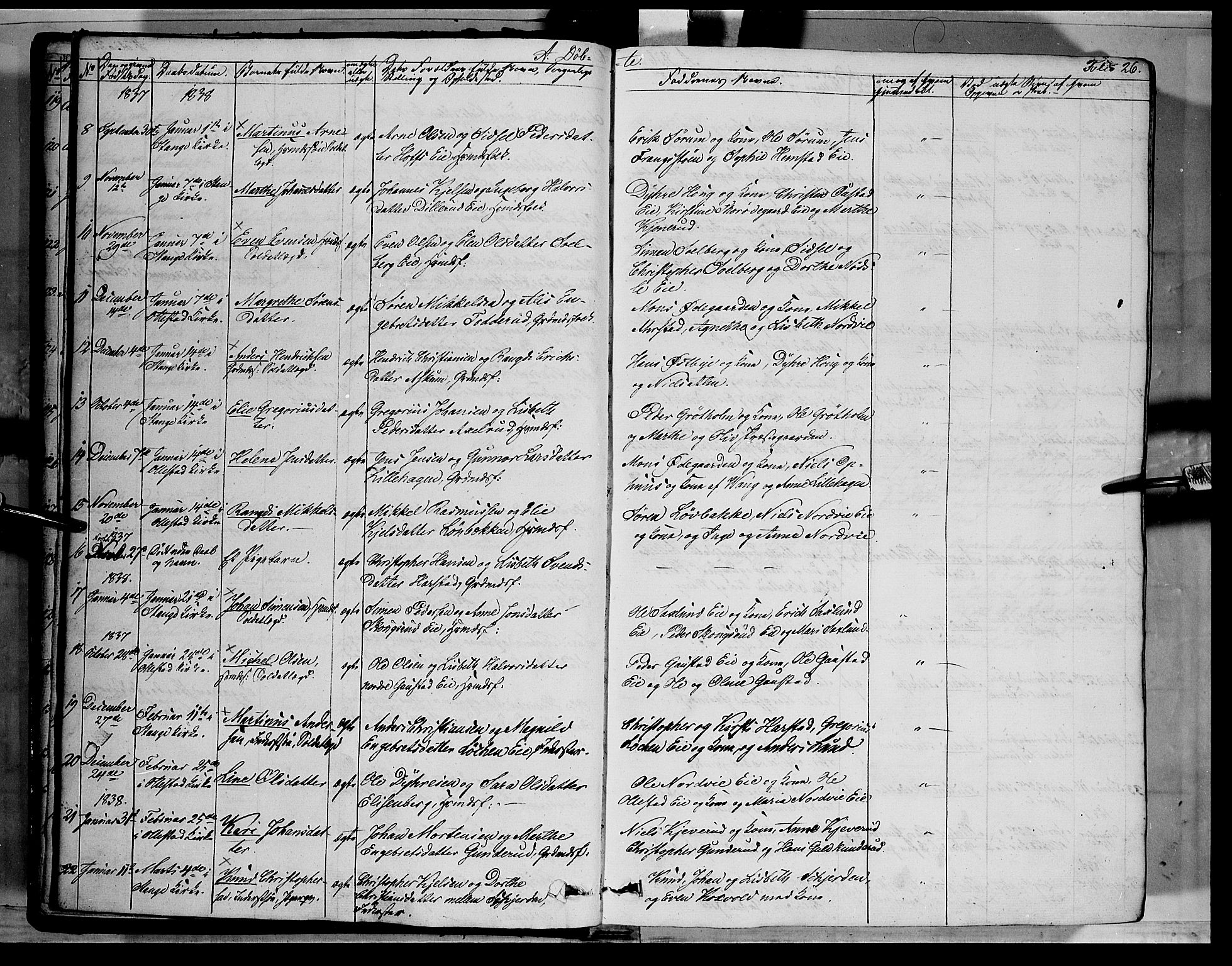 Stange prestekontor, SAH/PREST-002/K/L0010: Parish register (official) no. 10, 1835-1845, p. 26