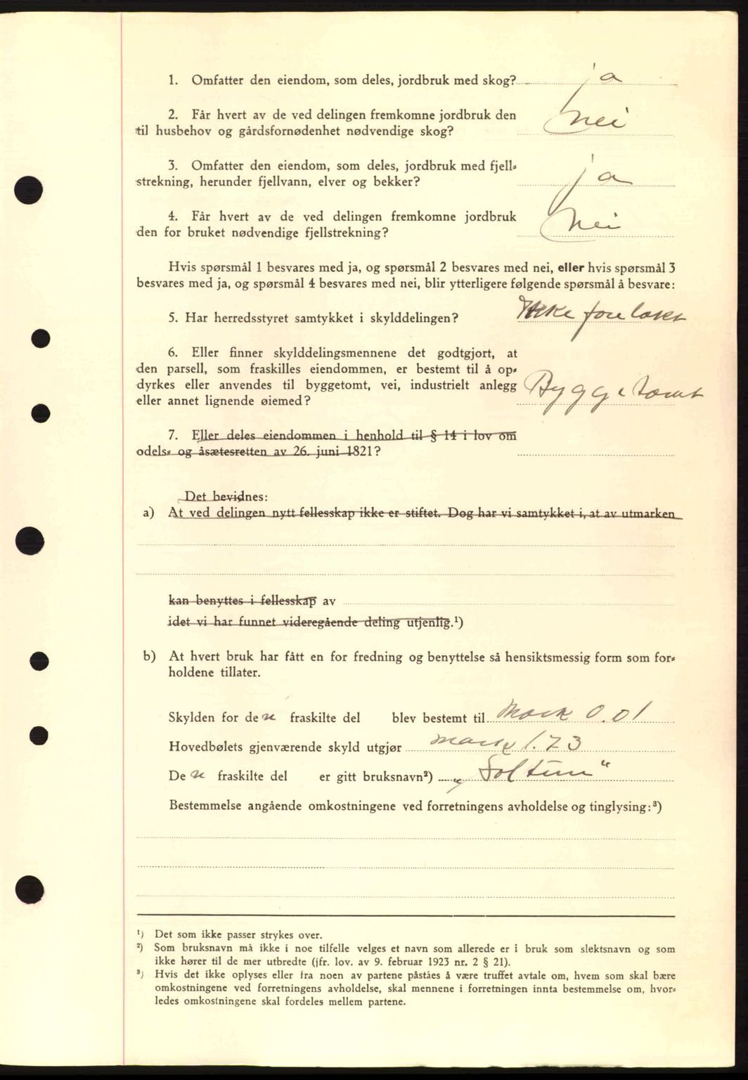 Nordre Sunnmøre sorenskriveri, AV/SAT-A-0006/1/2/2C/2Ca: Mortgage book no. A10, 1940-1941, Diary no: : 573/1941