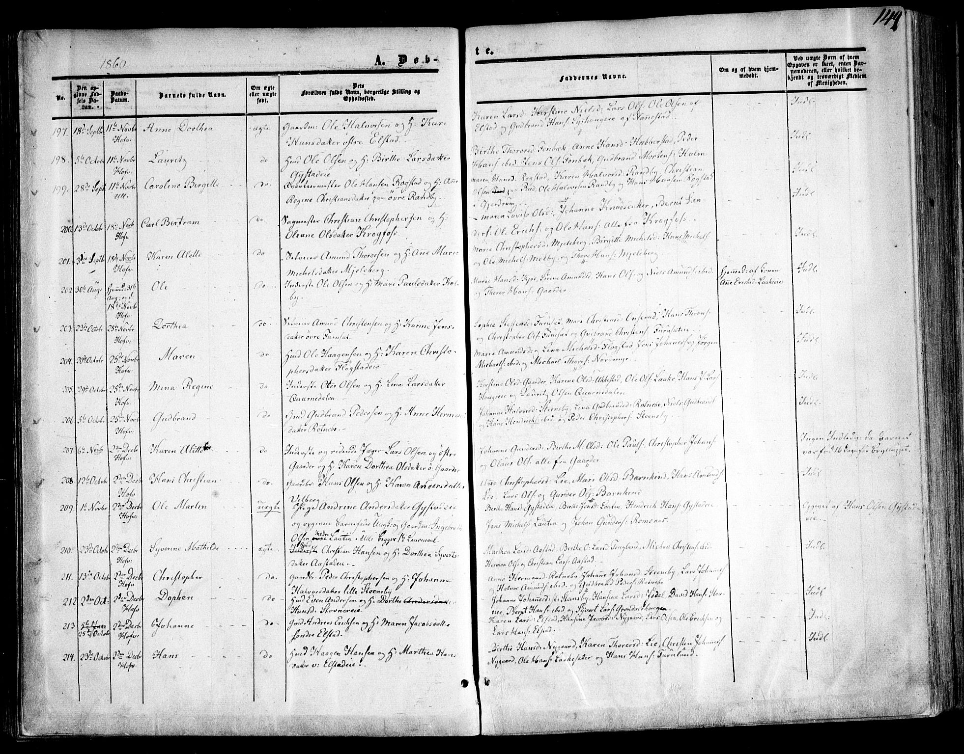 Ullensaker prestekontor Kirkebøker, SAO/A-10236a/F/Fa/L0015.a: Parish register (official) no. I 15A, 1851-1862, p. 149