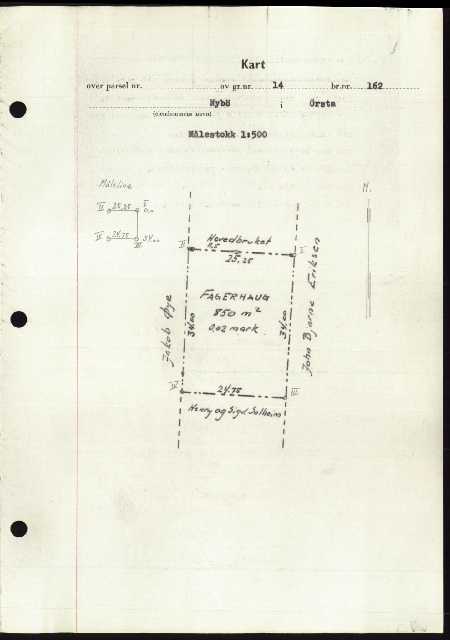 Søre Sunnmøre sorenskriveri, AV/SAT-A-4122/1/2/2C/L0092: Mortgage book no. 18A, 1952-1952, Diary no: : 1022/1952