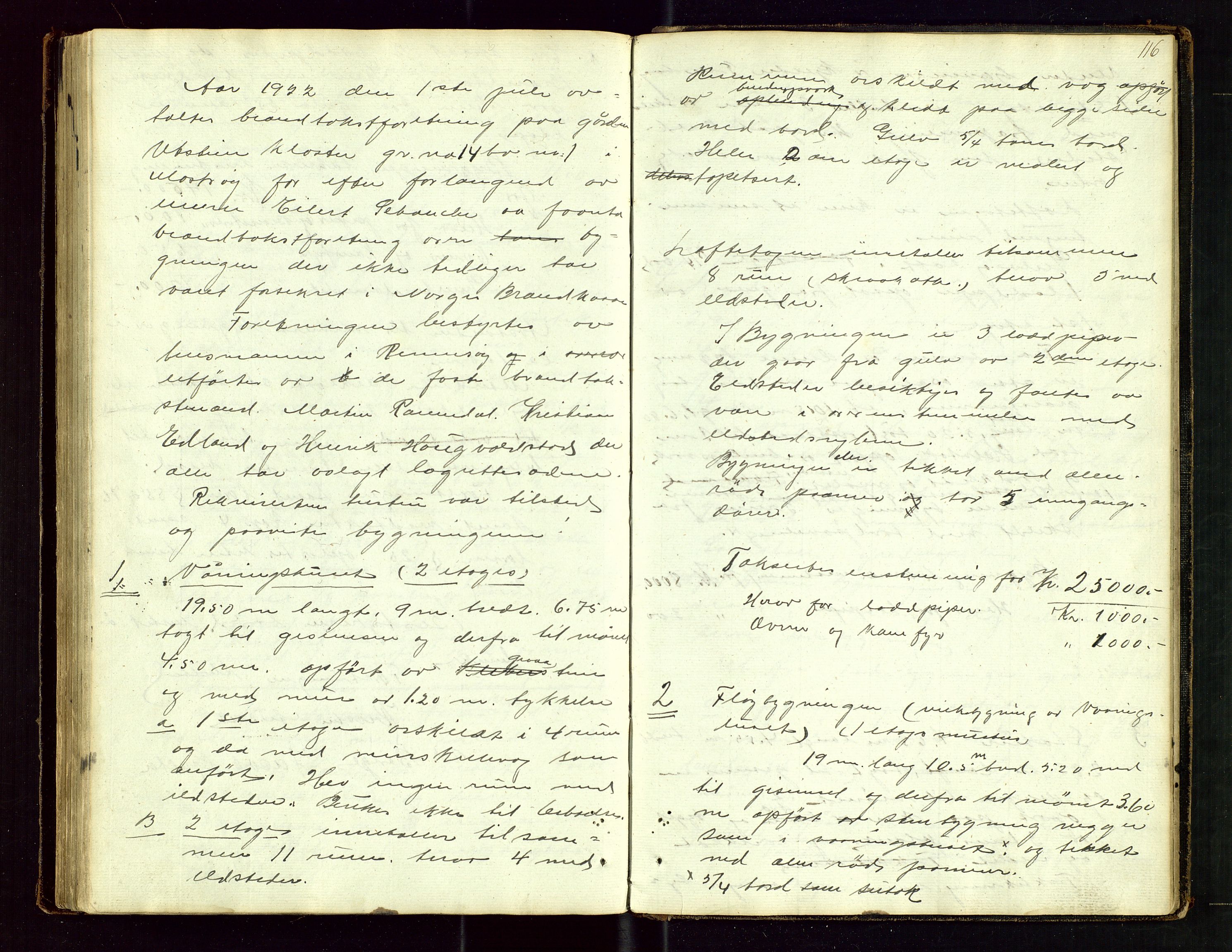 Rennesøy lensmannskontor, SAST/A-100165/Goa/L0001: "Brandtaxations-Protocol for Rennesøe Thinglag", 1846-1923, p. 115b-116a