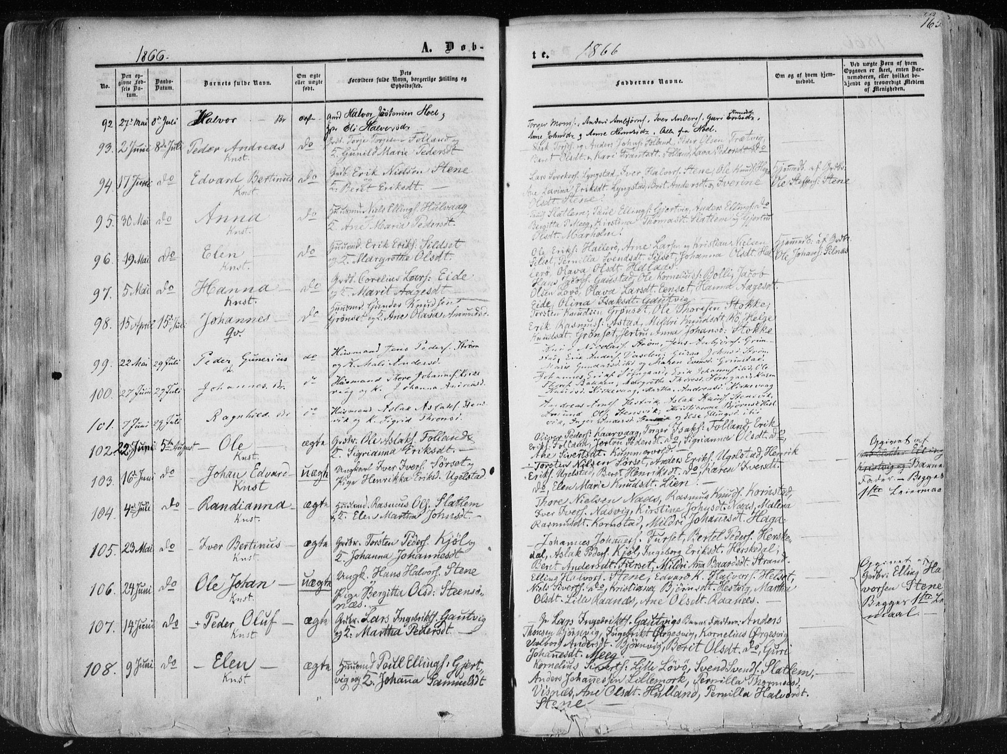 Ministerialprotokoller, klokkerbøker og fødselsregistre - Møre og Romsdal, SAT/A-1454/568/L0804: Parish register (official) no. 568A11, 1854-1868, p. 165