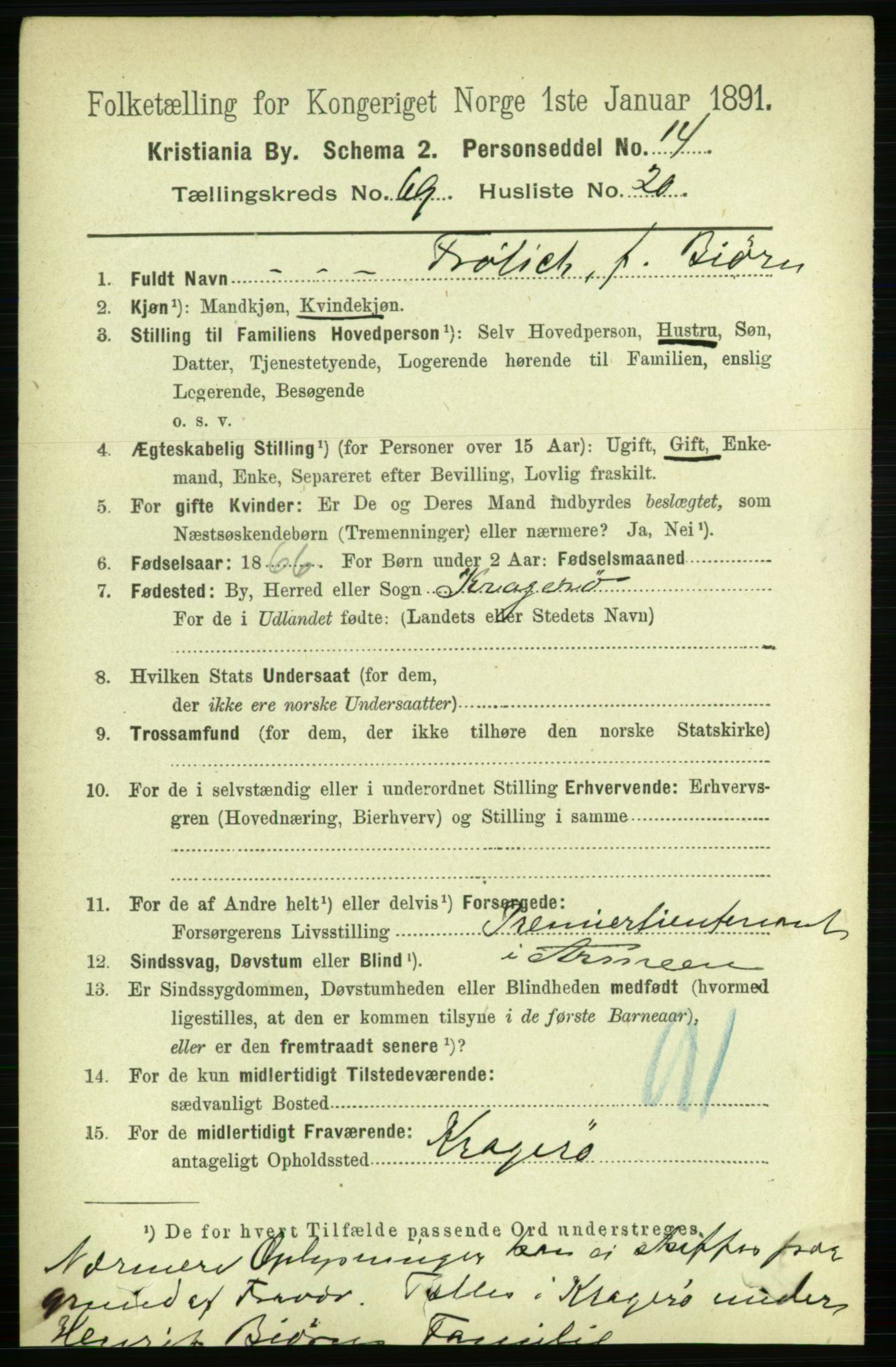 RA, 1891 census for 0301 Kristiania, 1891, p. 38471