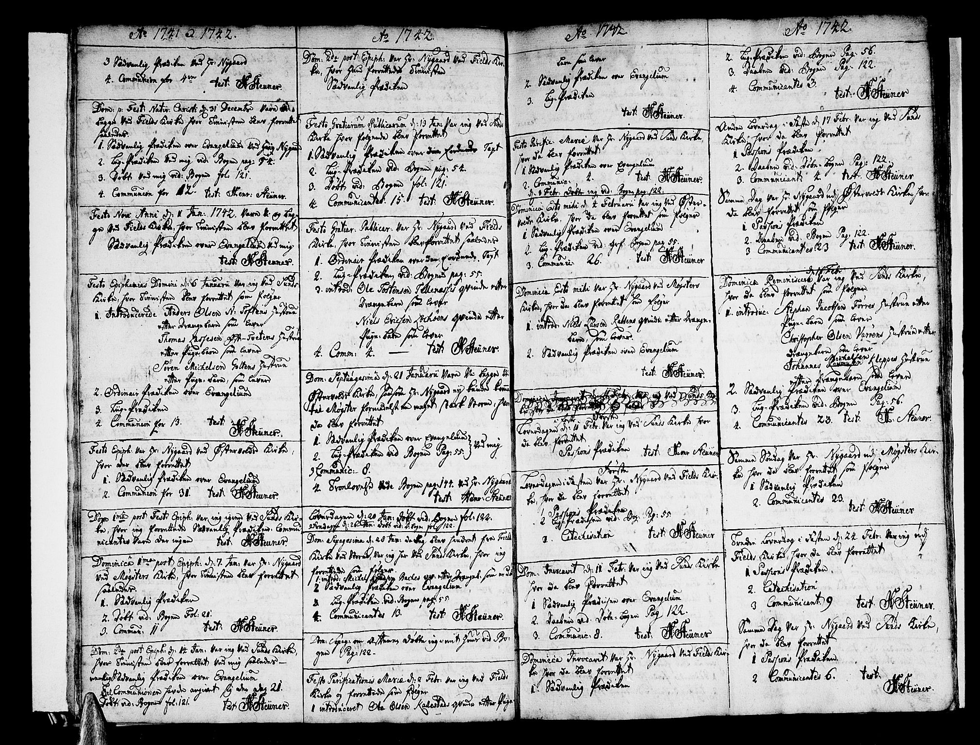 Sund sokneprestembete, AV/SAB-A-99930: Parish register (official) no. A 3, 1740-1769