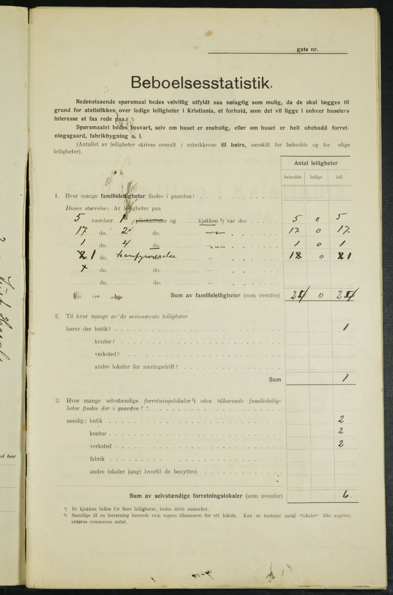 OBA, Municipal Census 1914 for Kristiania, 1914, p. 47596