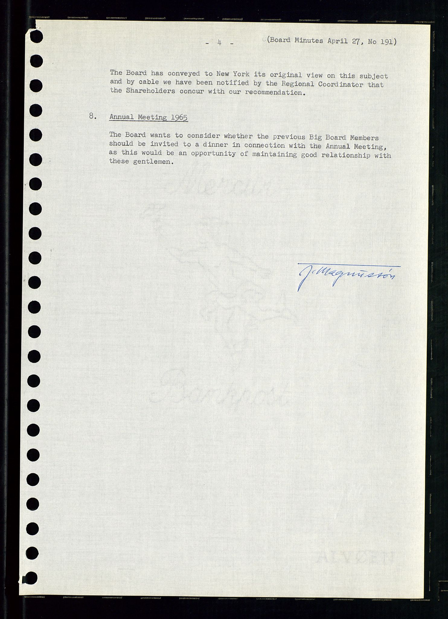 Pa 0982 - Esso Norge A/S, AV/SAST-A-100448/A/Aa/L0002/0001: Den administrerende direksjon Board minutes (styrereferater) / Den administrerende direksjon Board minutes (styrereferater), 1965, p. 123