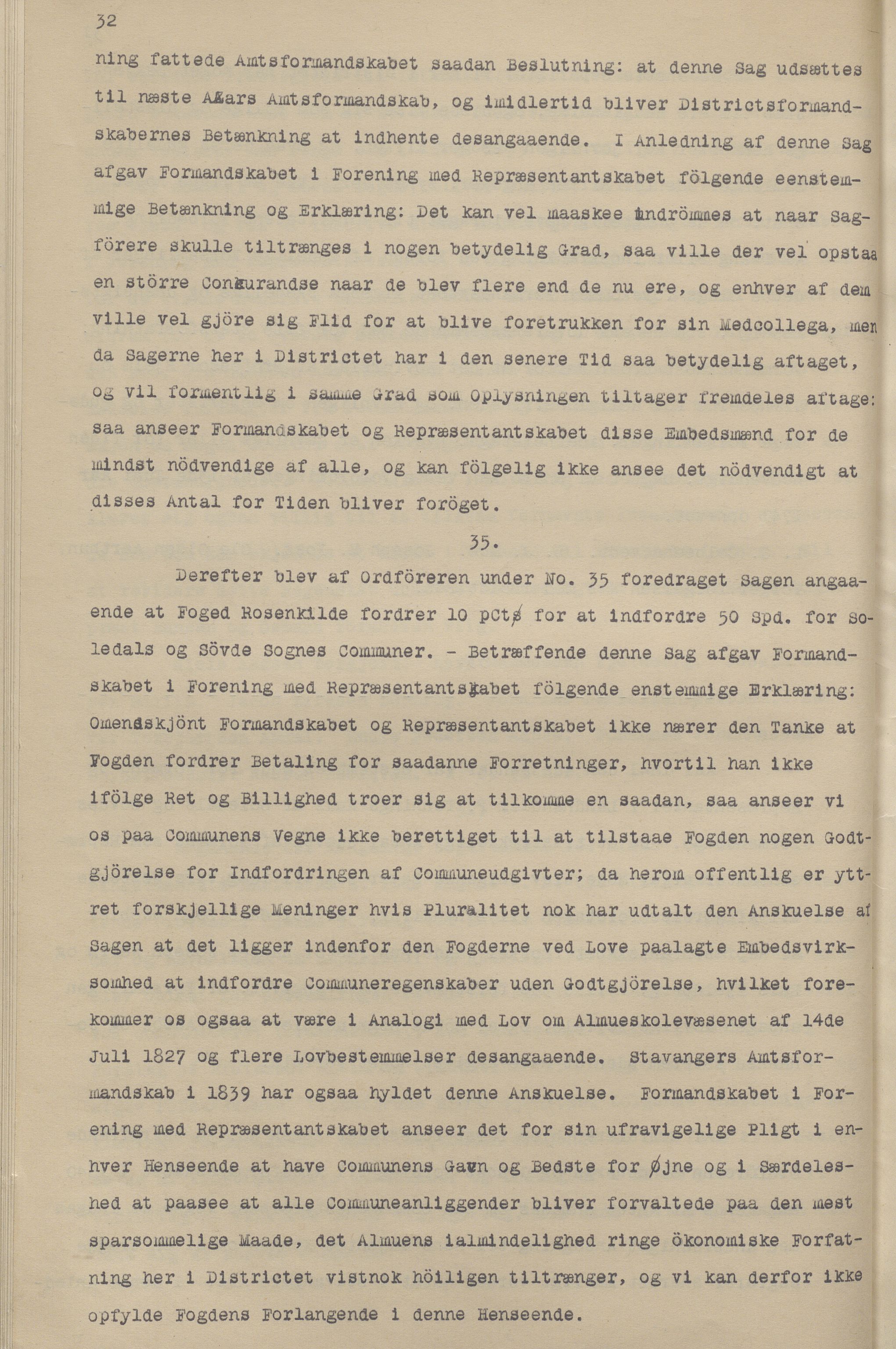 Sauda kommune - Formannskapet/sentraladministrasjonen, IKAR/K-100597/A/Aa/L0001: Møtebok, 1838-1888, p. 32