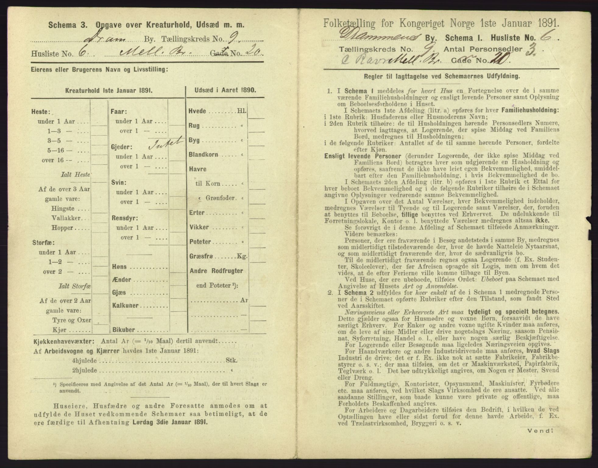 RA, 1891 census for 0602 Drammen, 1891, p. 755