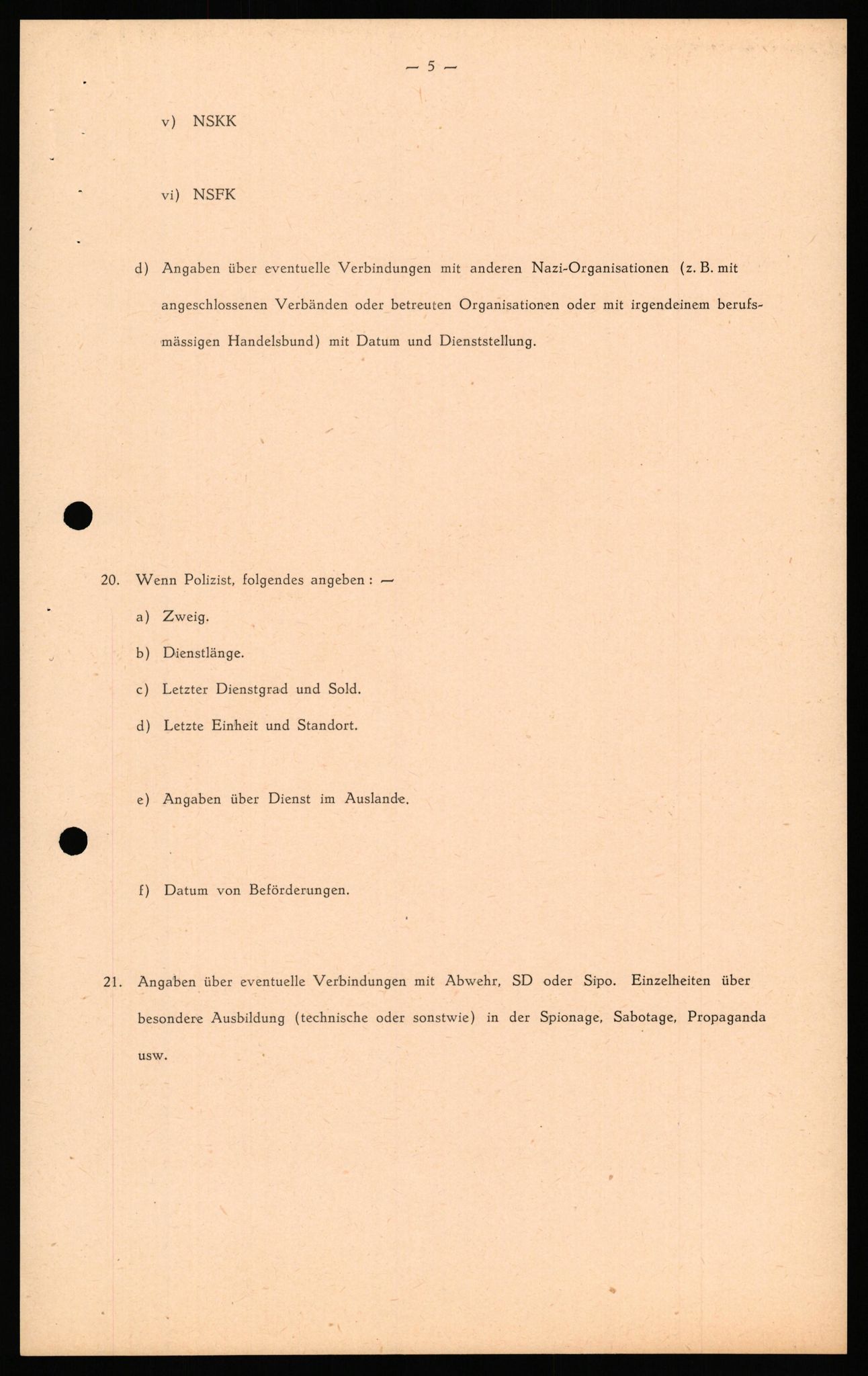 Forsvaret, Forsvarets overkommando II, RA/RAFA-3915/D/Db/L0041: CI Questionaires.  Diverse nasjonaliteter., 1945-1946, p. 335