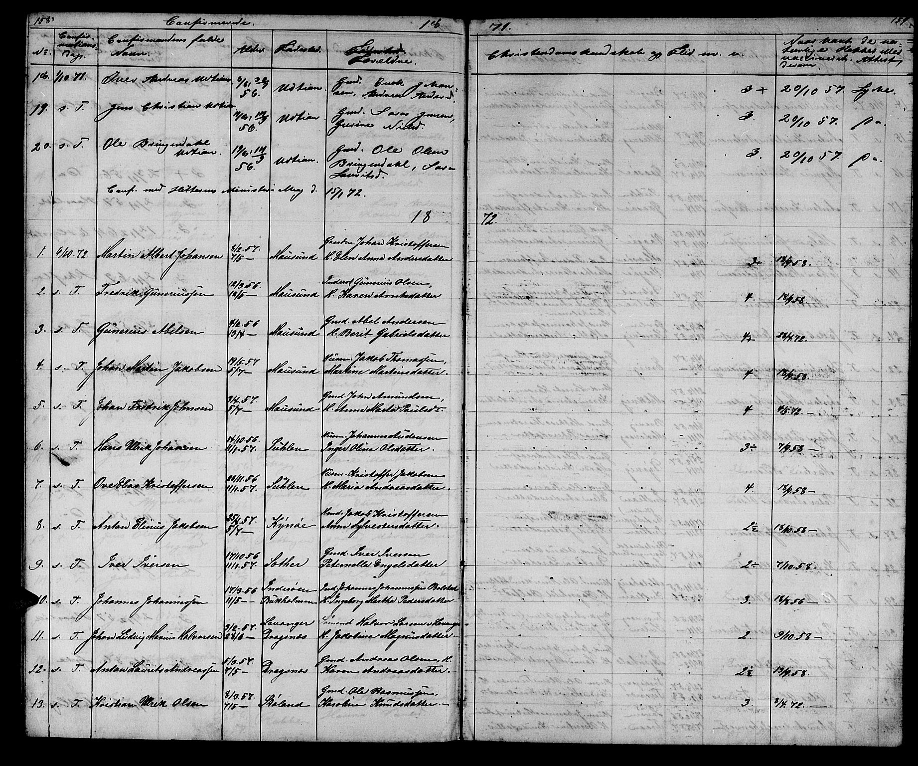 Ministerialprotokoller, klokkerbøker og fødselsregistre - Sør-Trøndelag, SAT/A-1456/640/L0583: Parish register (copy) no. 640C01, 1866-1877, p. 158-159
