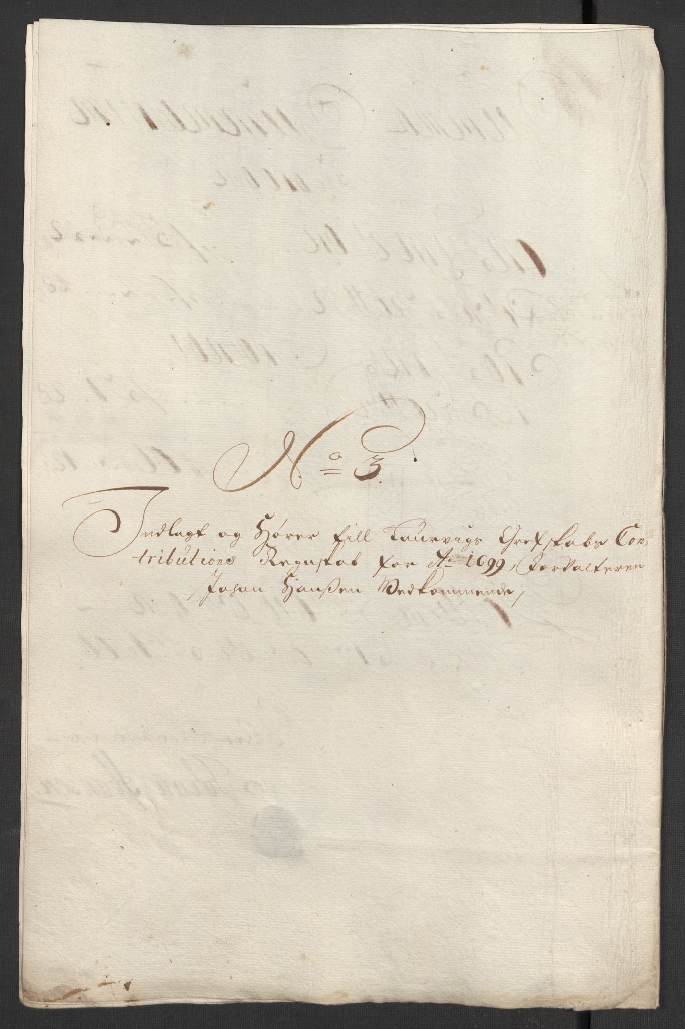 Rentekammeret inntil 1814, Reviderte regnskaper, Fogderegnskap, RA/EA-4092/R33/L1976: Fogderegnskap Larvik grevskap, 1698-1701, p. 115