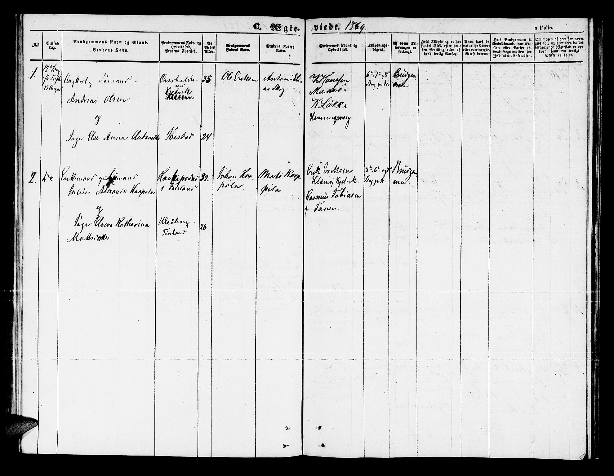 Måsøy sokneprestkontor, AV/SATØ-S-1348/H/Hb/L0003klokker: Parish register (copy) no. 3, 1861-1886
