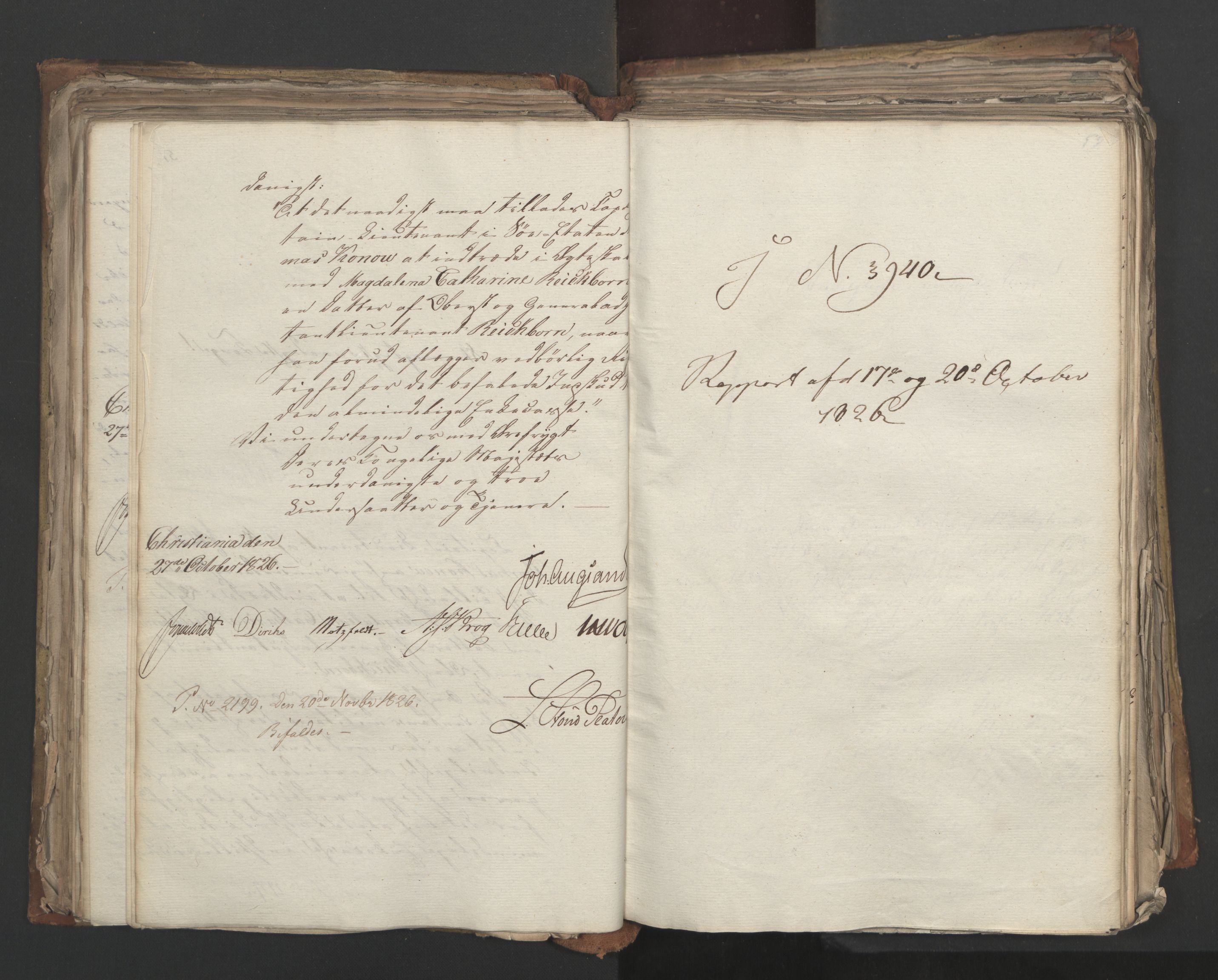 Statsrådsavdelingen i Stockholm, AV/RA-S-1003/D/Da/L0049: Regjeringsinnstillinger nr. 3860-4086, 1826, p. 199