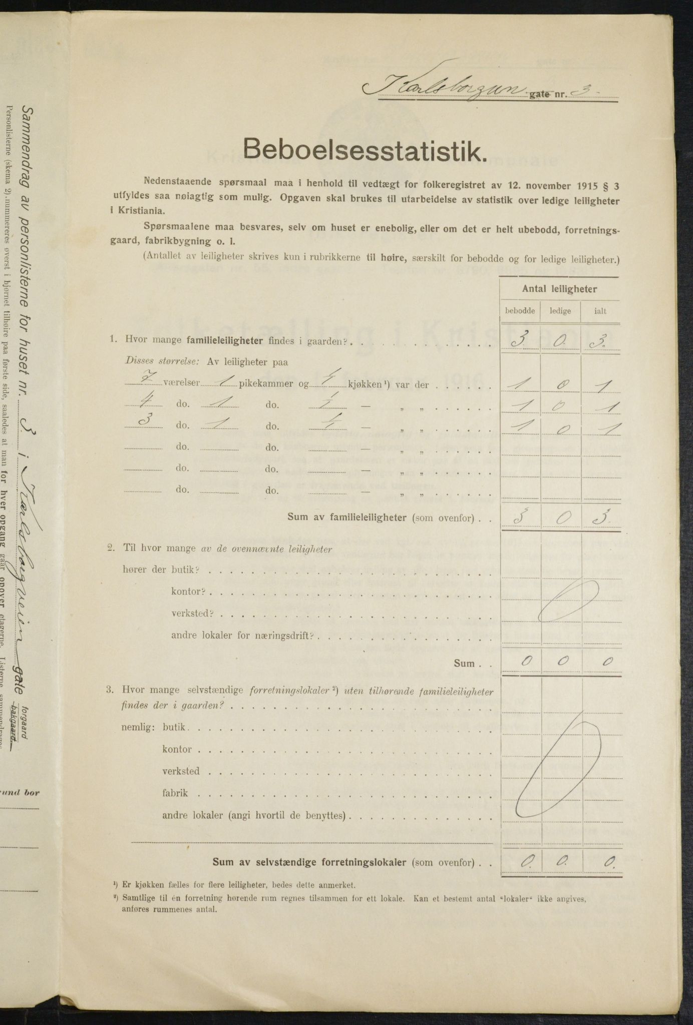 OBA, Municipal Census 1916 for Kristiania, 1916, p. 49974