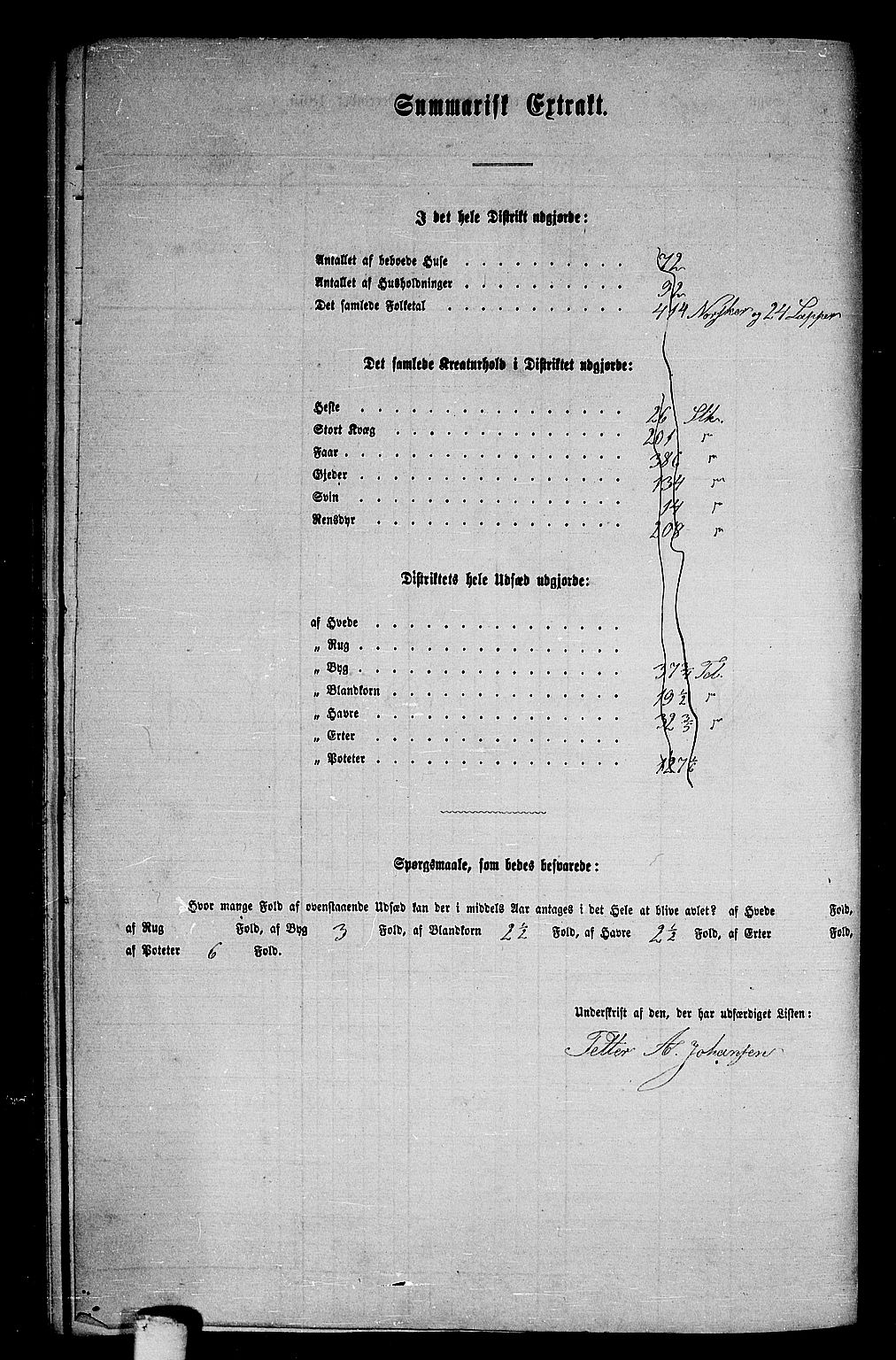 RA, 1865 census for Tjøtta, 1865, p. 122