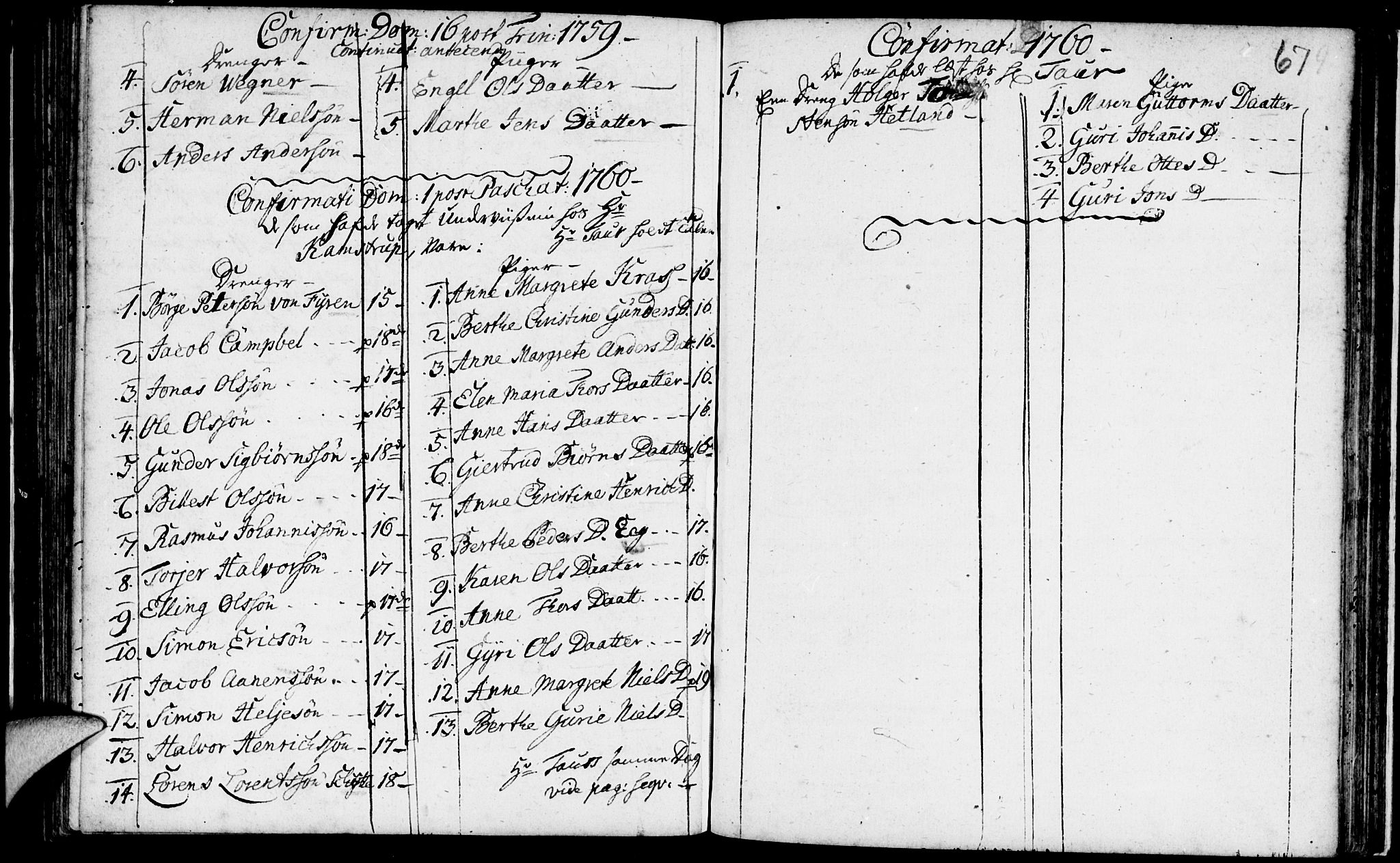 Domkirken sokneprestkontor, SAST/A-101812/001/30/30BA/L0003: Parish register (official) no. A 3 /1, 1738-1760, p. 67