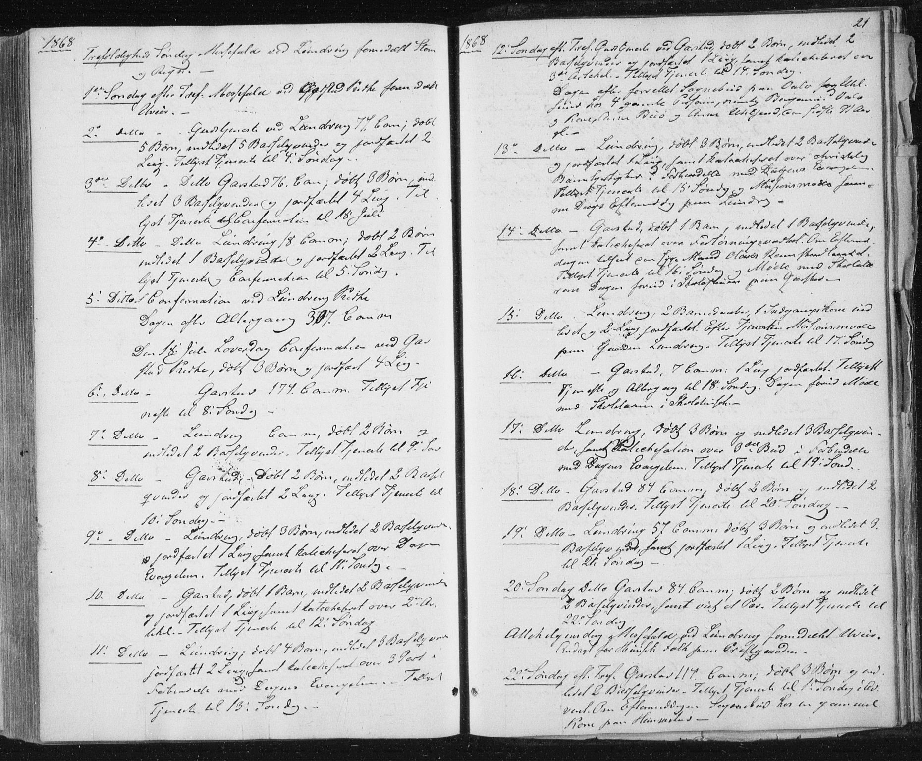 Ministerialprotokoller, klokkerbøker og fødselsregistre - Nord-Trøndelag, SAT/A-1458/784/L0670: Parish register (official) no. 784A05, 1860-1876, p. 21