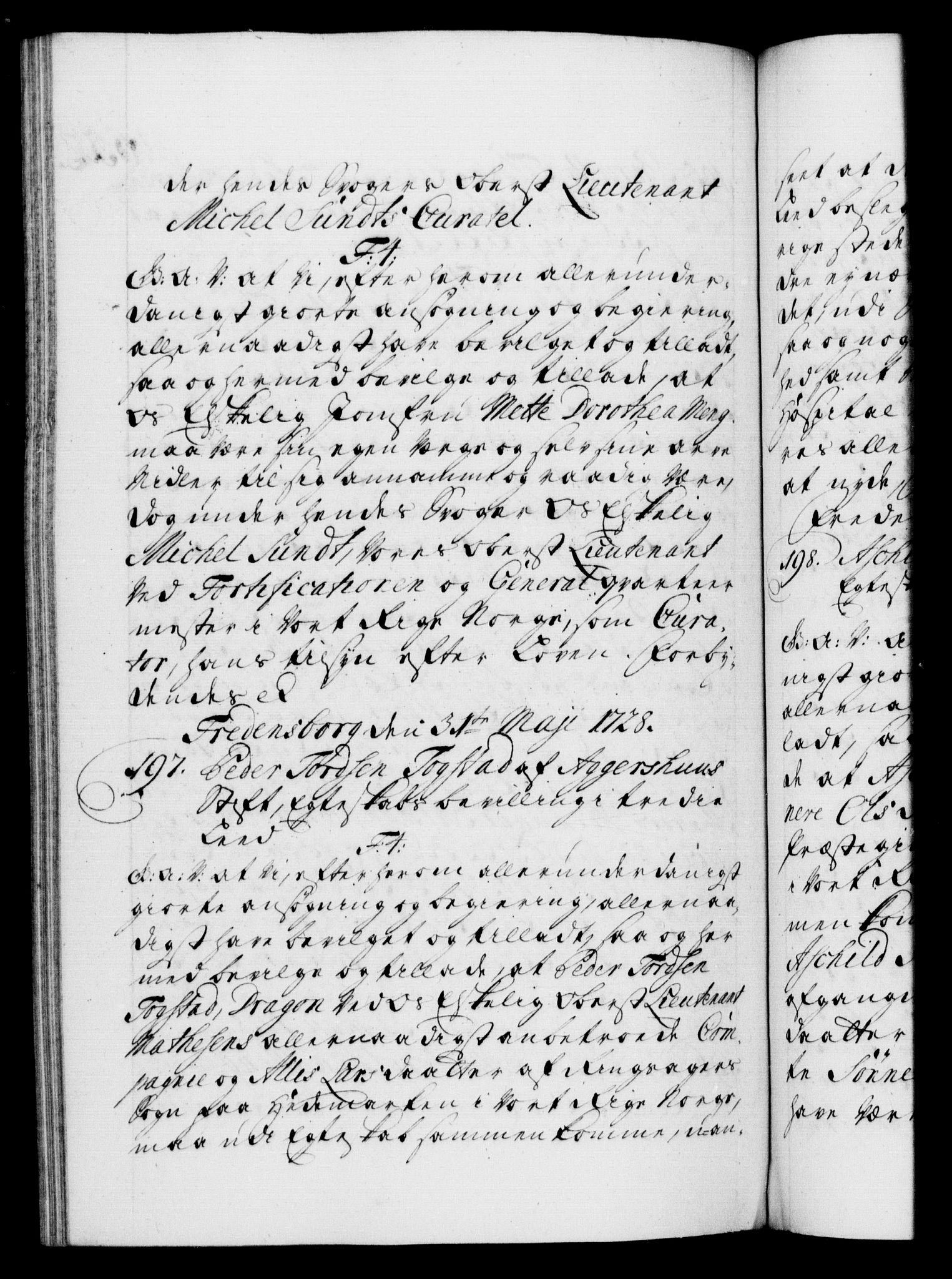 Danske Kanselli 1572-1799, AV/RA-EA-3023/F/Fc/Fca/Fcaa/L0025: Norske registre, 1726-1728, p. 652b