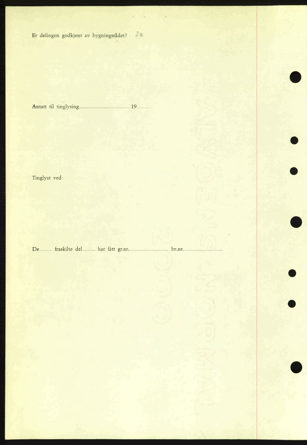 Moss sorenskriveri, SAO/A-10168: Mortgage book no. A9, 1941-1942, Diary no: : 2291/1941