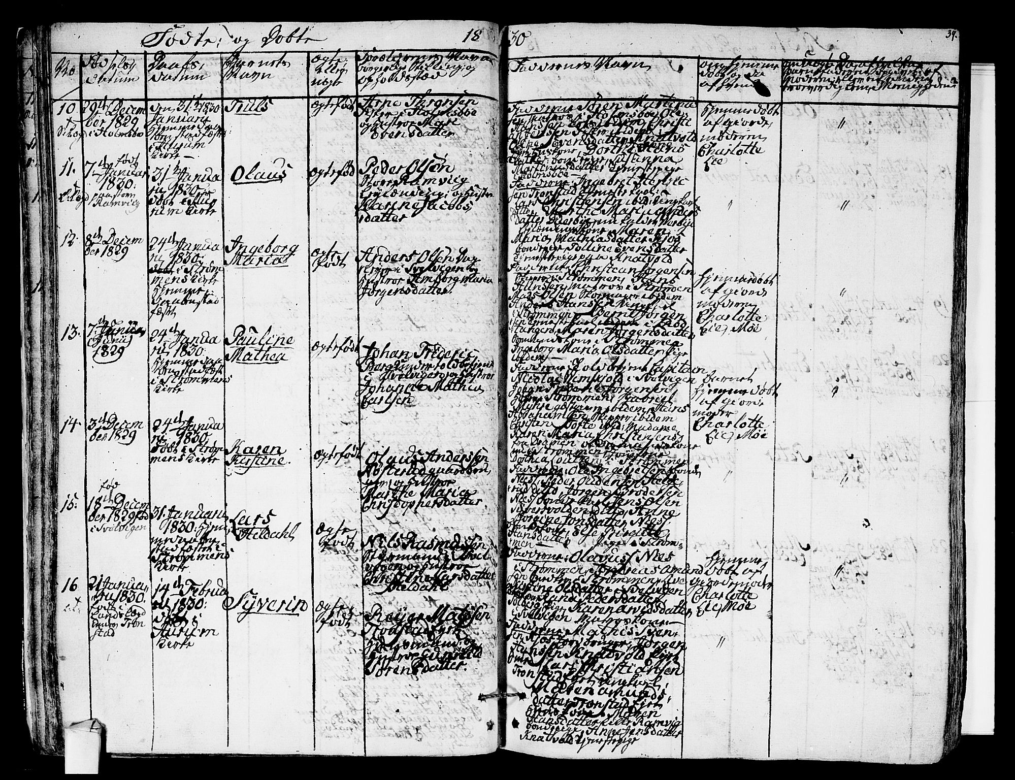 Hurum kirkebøker, AV/SAKO-A-229/F/Fa/L0010: Parish register (official) no. 10, 1827-1846, p. 39