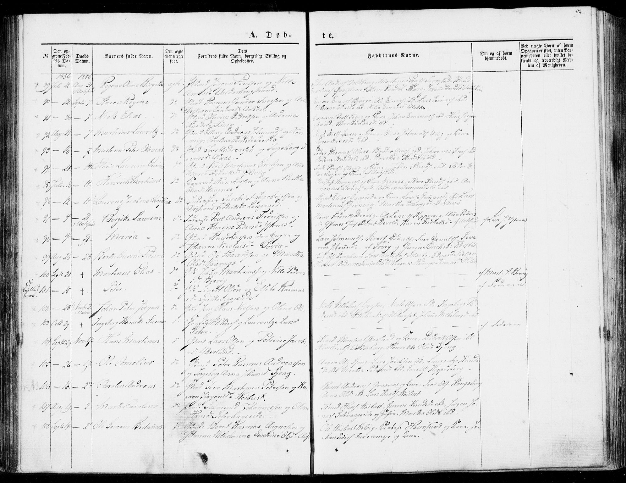 Ministerialprotokoller, klokkerbøker og fødselsregistre - Møre og Romsdal, AV/SAT-A-1454/528/L0397: Parish register (official) no. 528A08, 1848-1858, p. 112