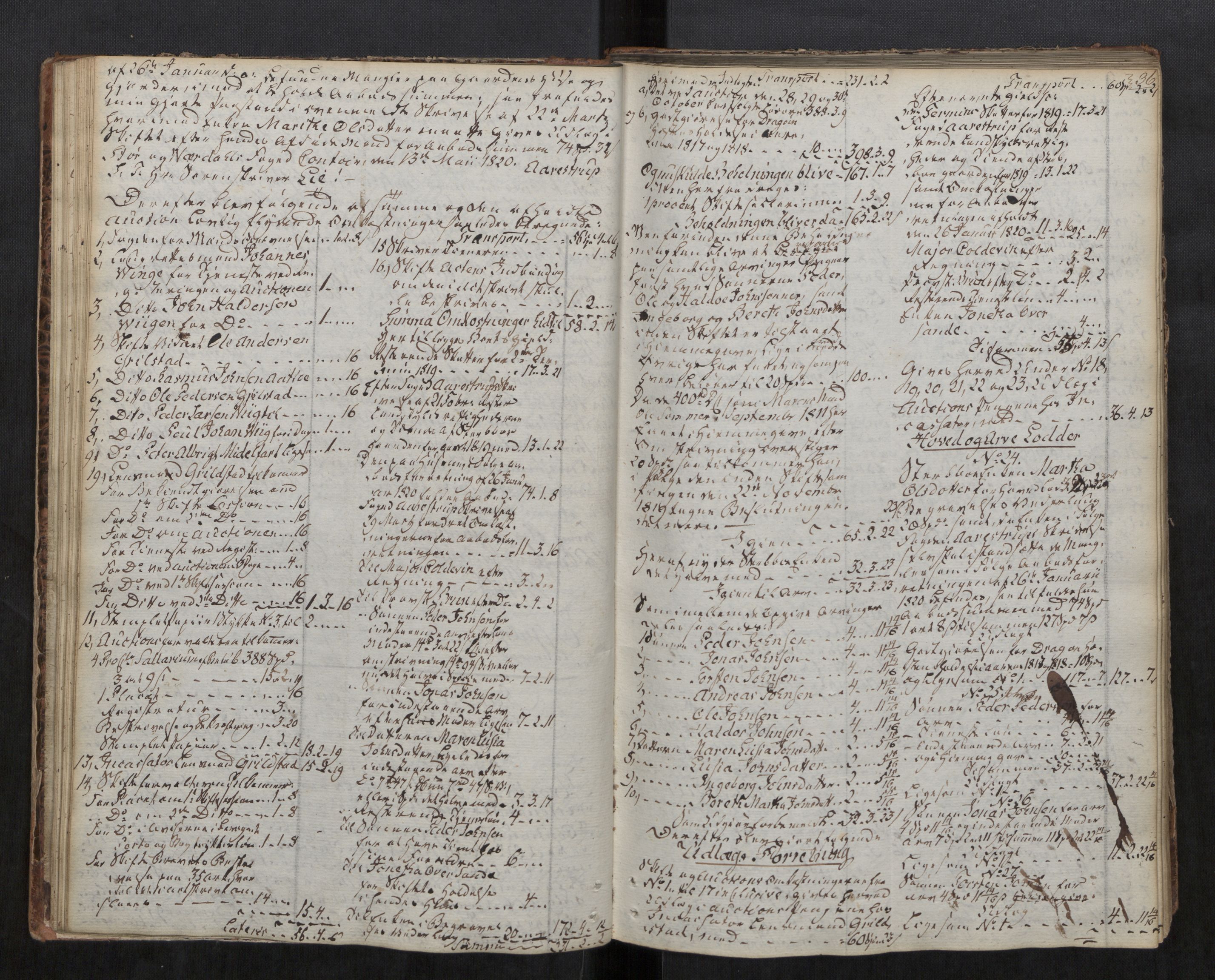 Stjør- og Verdal sorenskriveri, AV/SAT-A-4167/1/3/3A/L0030: Skifteprotokoll 25, 1818-1833, p. 36