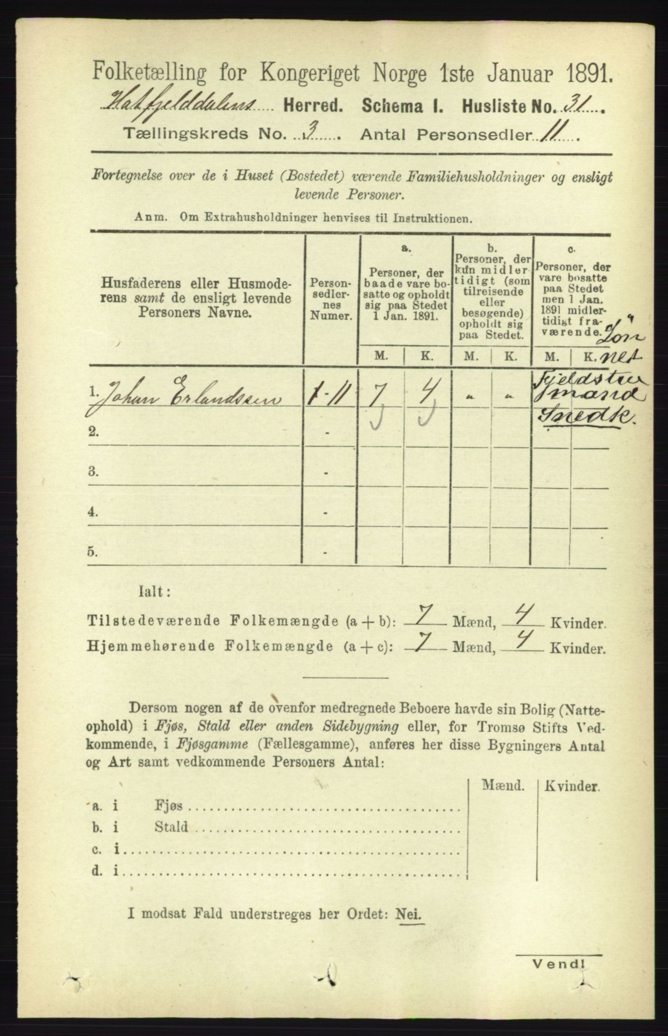 RA, 1891 census for 1826 Hattfjelldal, 1891, p. 628